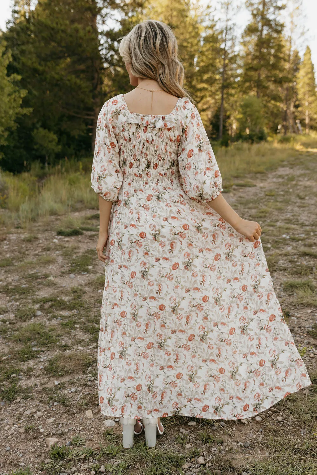 Kiera Dress-Ivory Floral