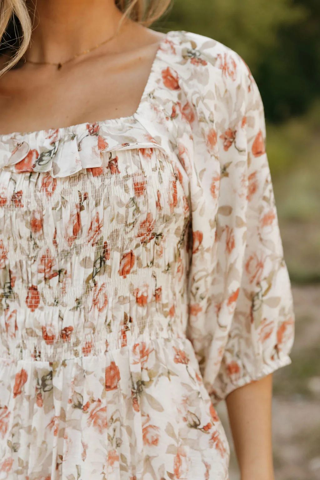 Kiera Dress-Ivory Floral