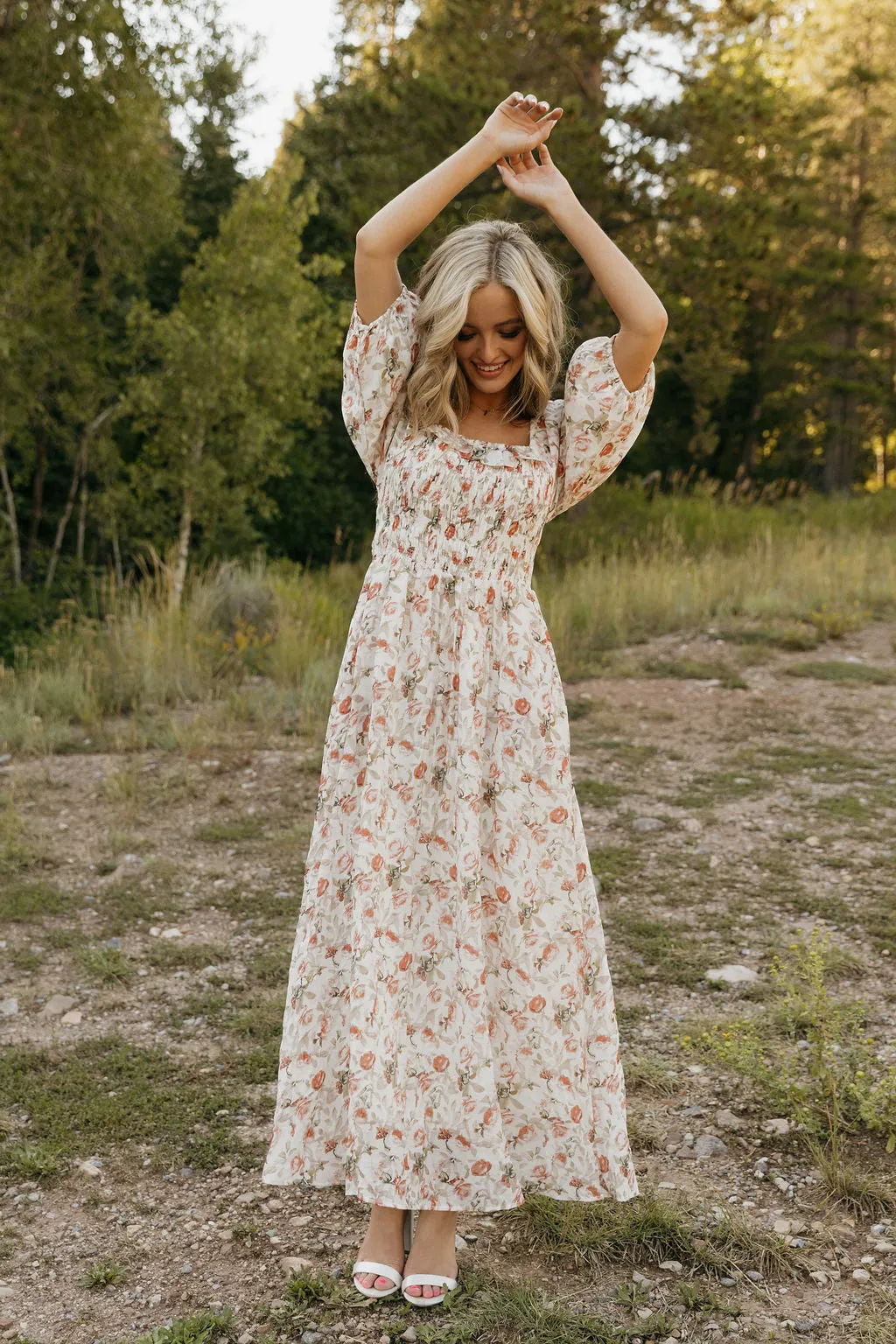 Kiera Dress-Ivory Floral