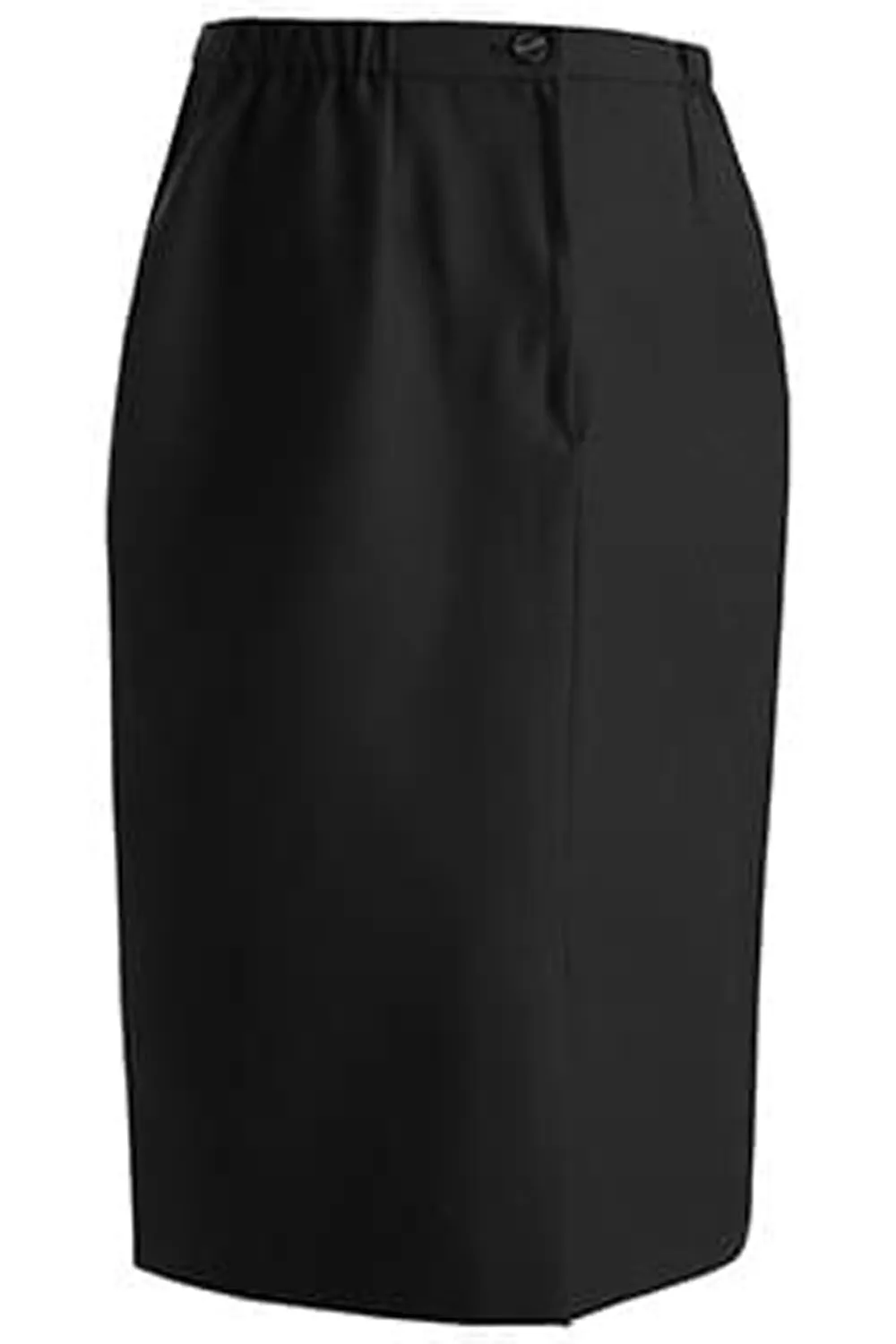 Ladies' Polyester Skirt (2 Pockets) - Black