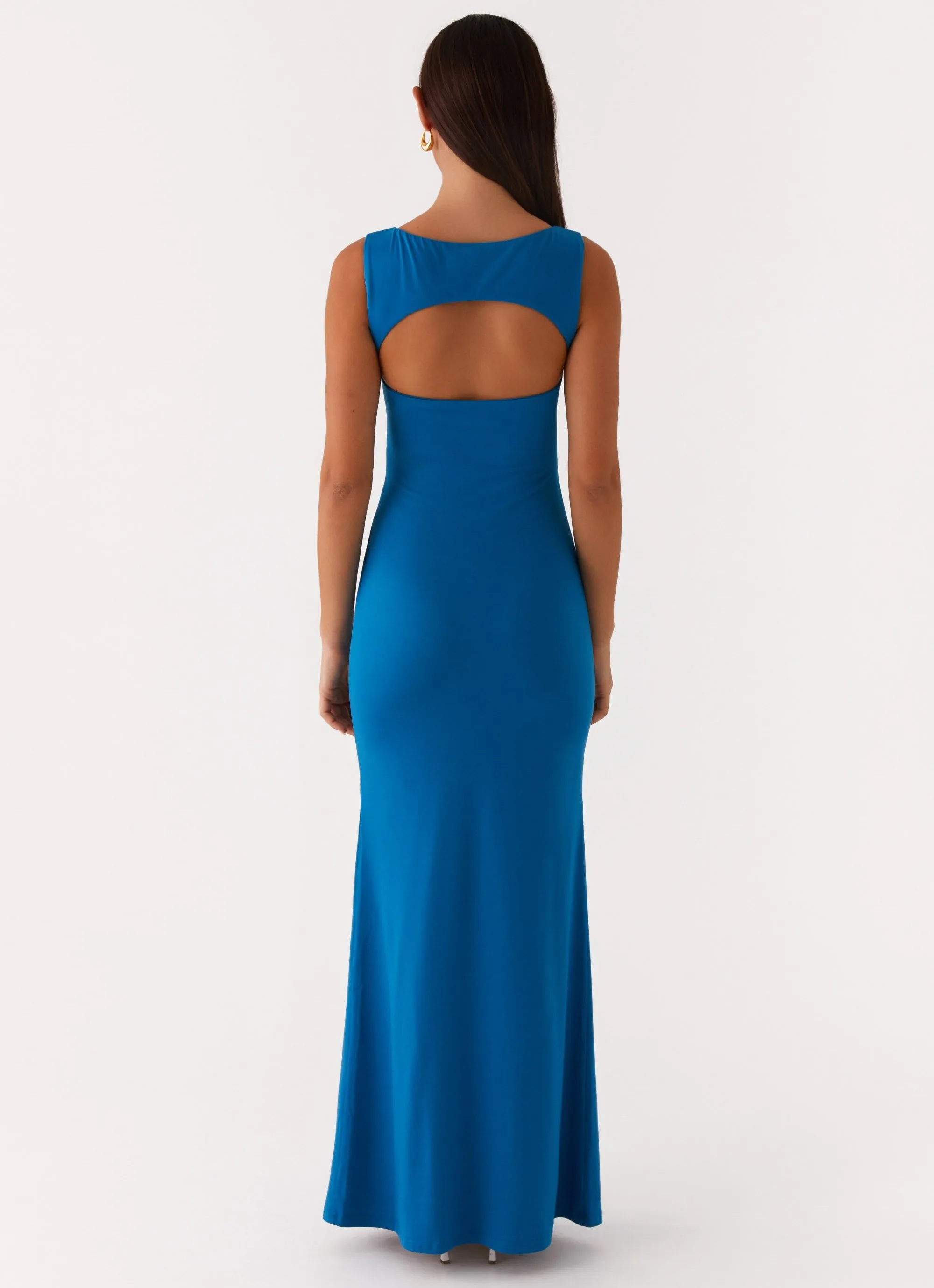 Lagoon Cut Out Maxi Dress - Royal Blue