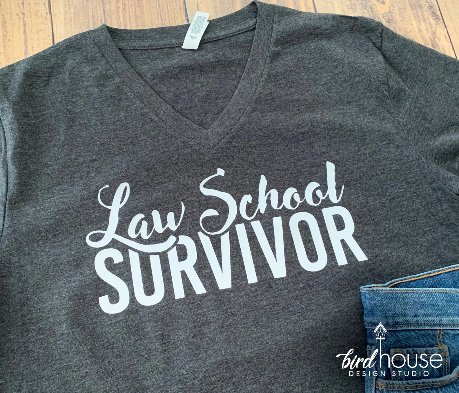 Law School Survivor Shirt, Funny Graduate Tee, Any Color