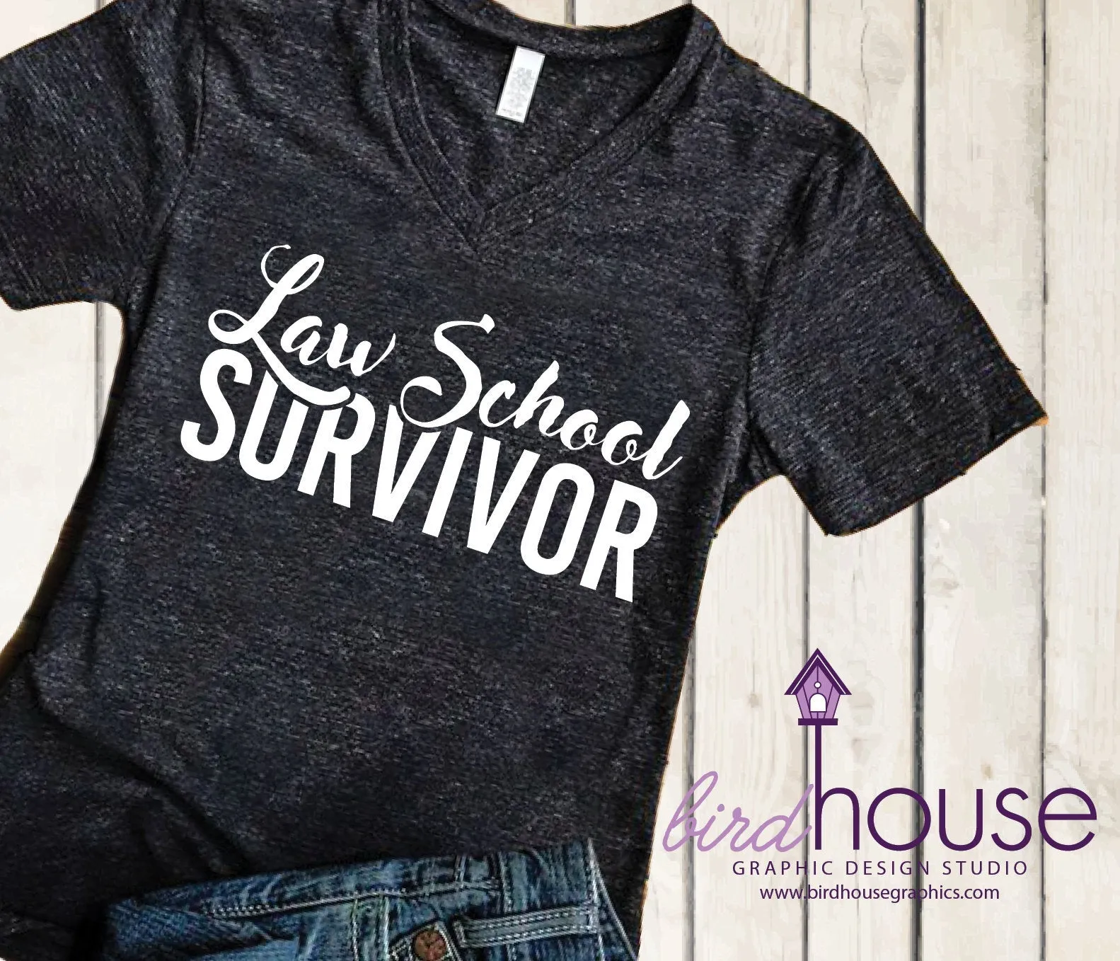 Law School Survivor Shirt, Funny Graduate Tee, Any Color