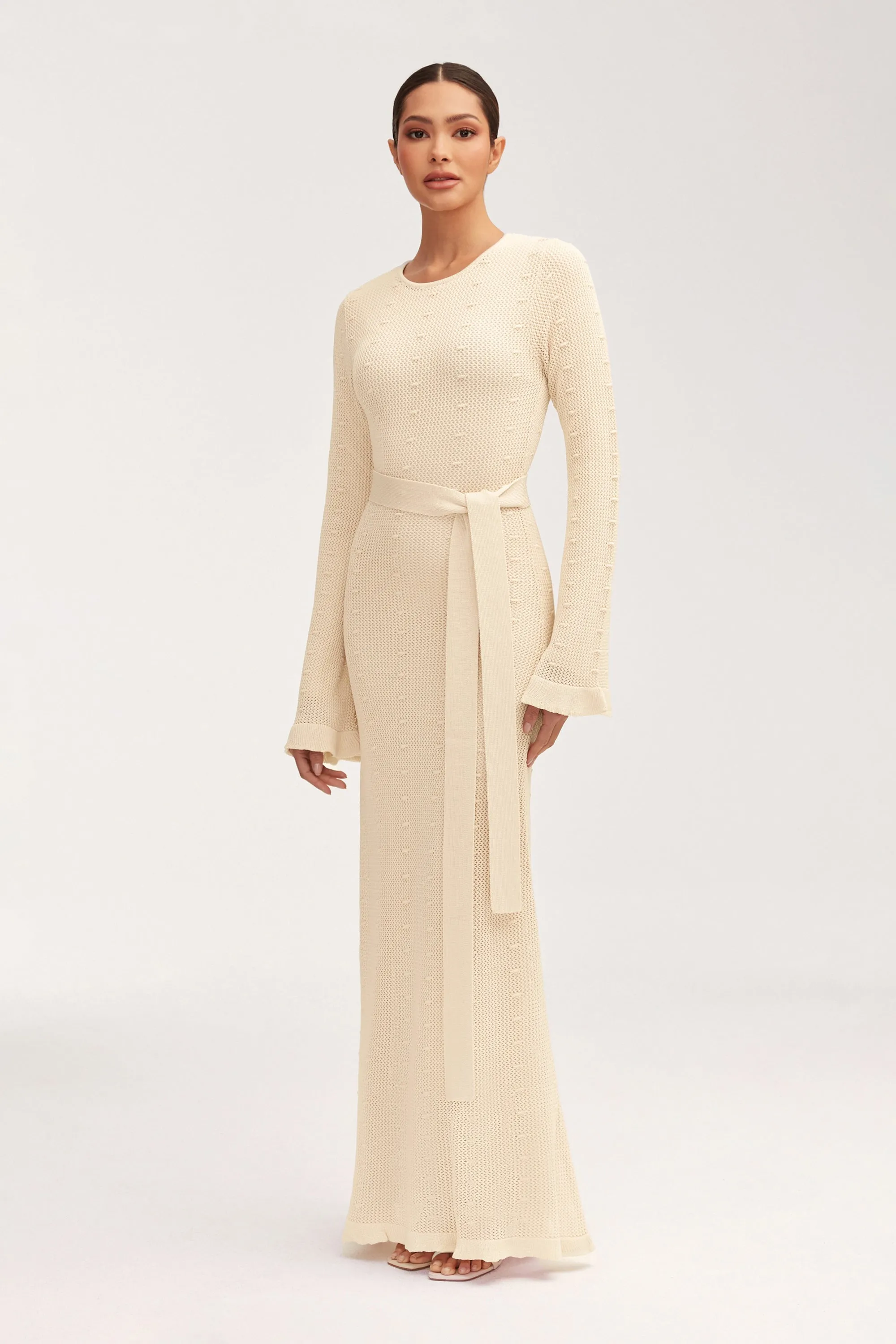 Leilani Crochet Maxi Dress - Off White