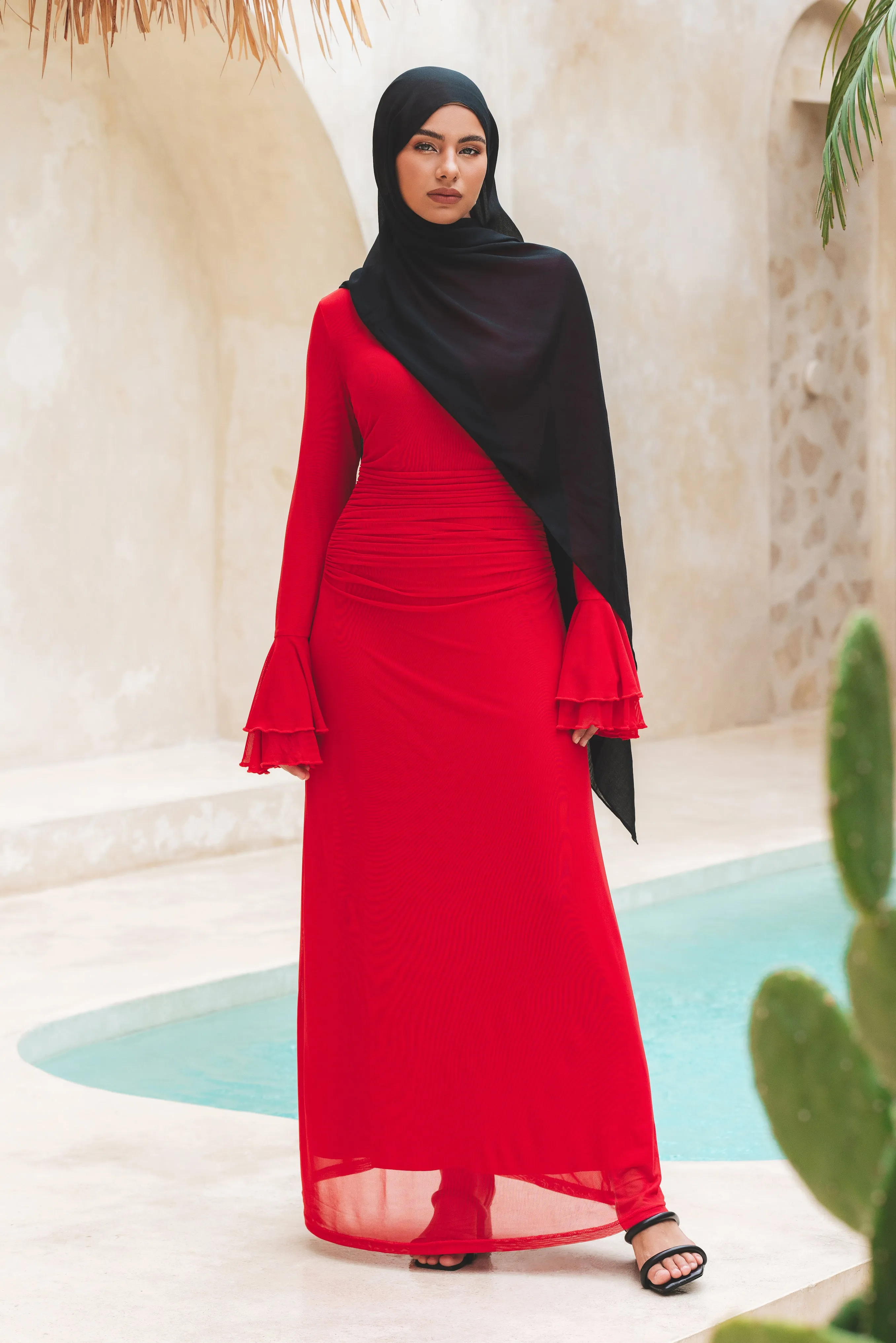 Leyla Maxi Dress - Red