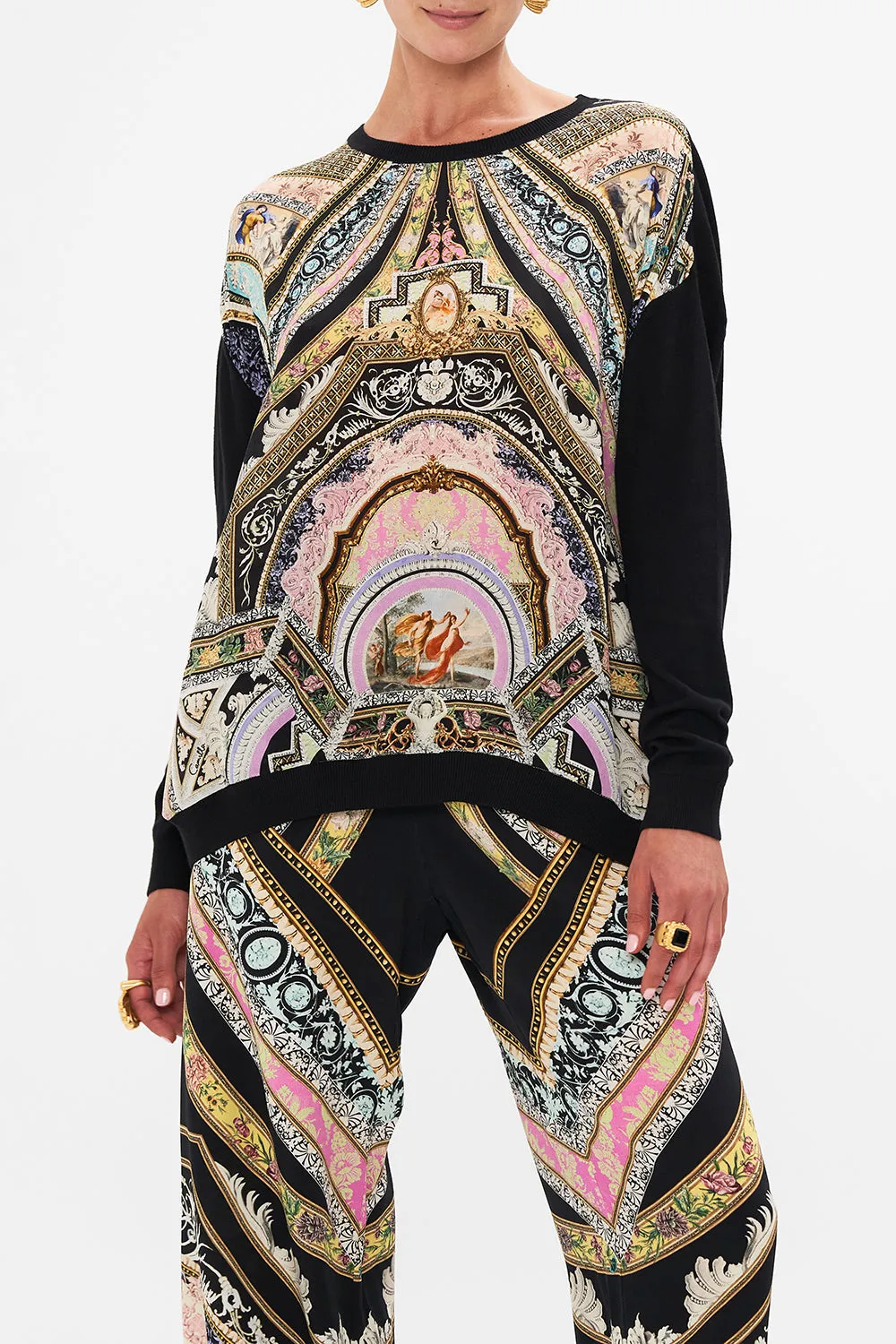 LONG SLEEVE JUMPER WITH PRINT FRONT FLORENCE FIELD DAY