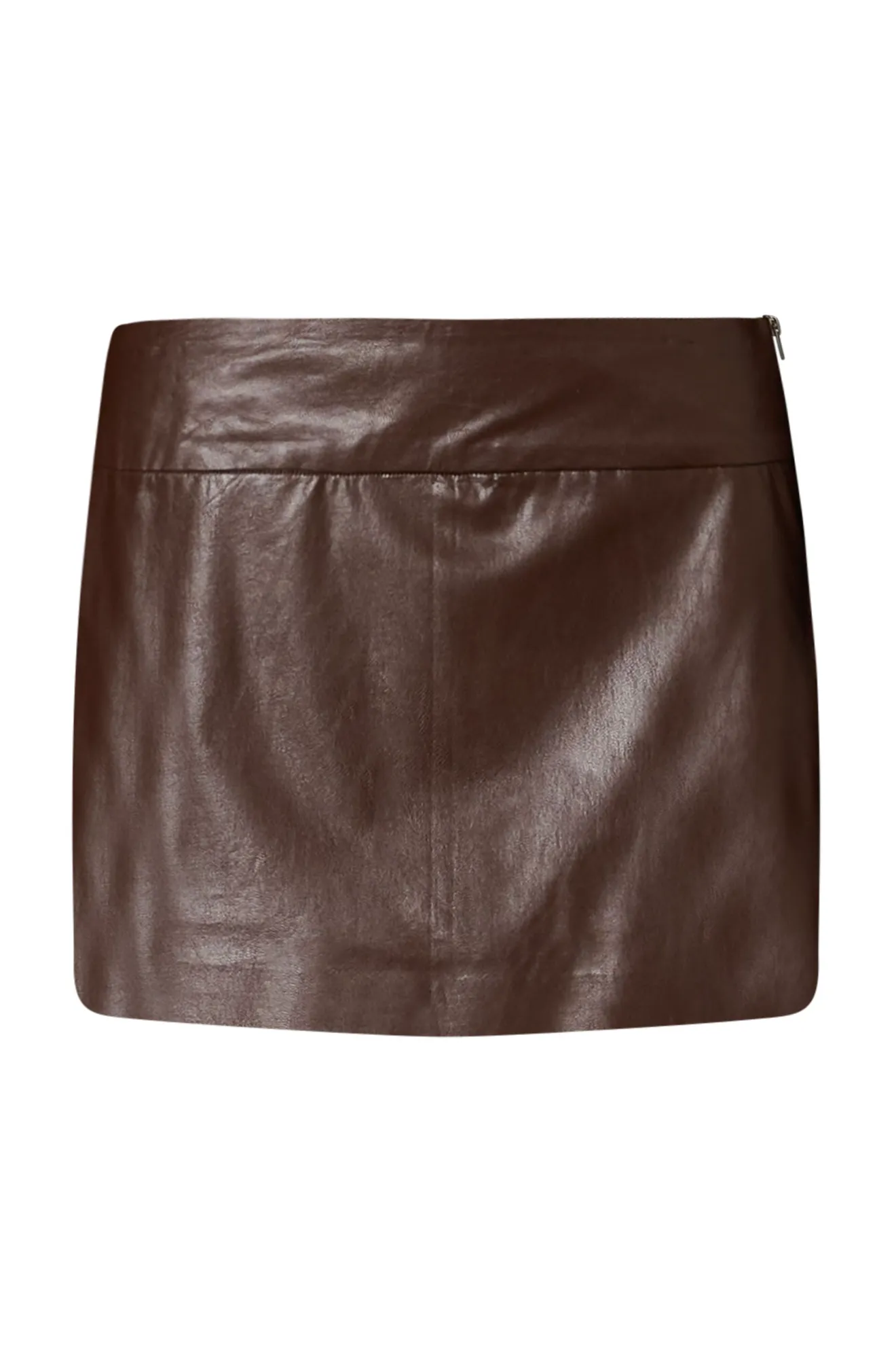 Low Rise Vegan Leather Mini Skort