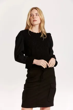 Marylin Pointelle Mesh Sweater