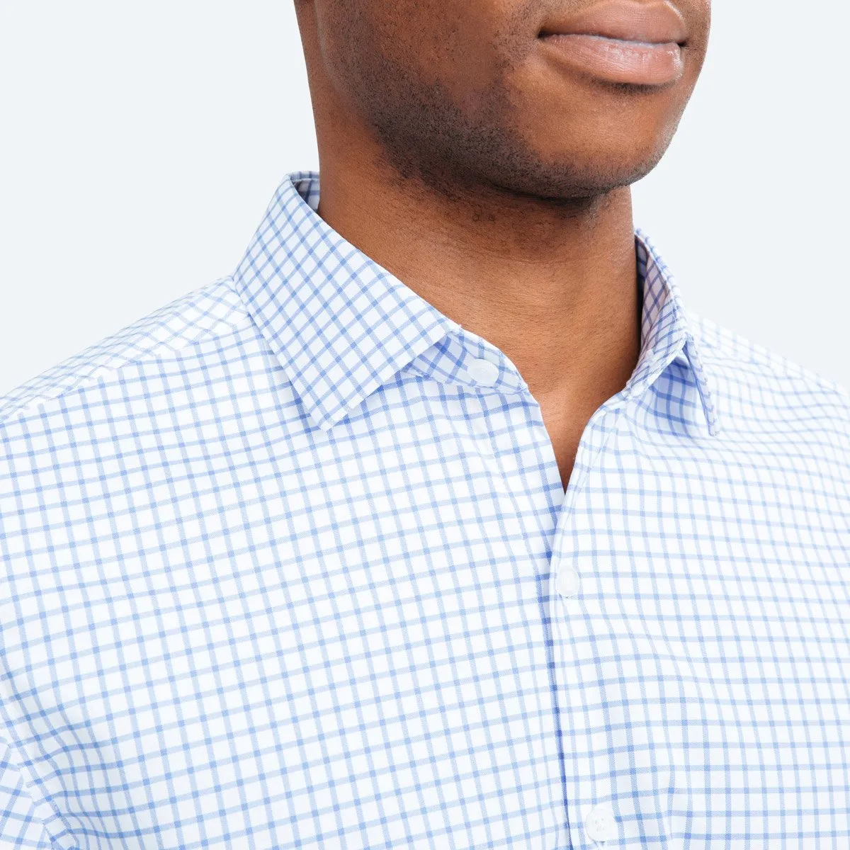 Men's Aero Dress Shirt - Blue Grid