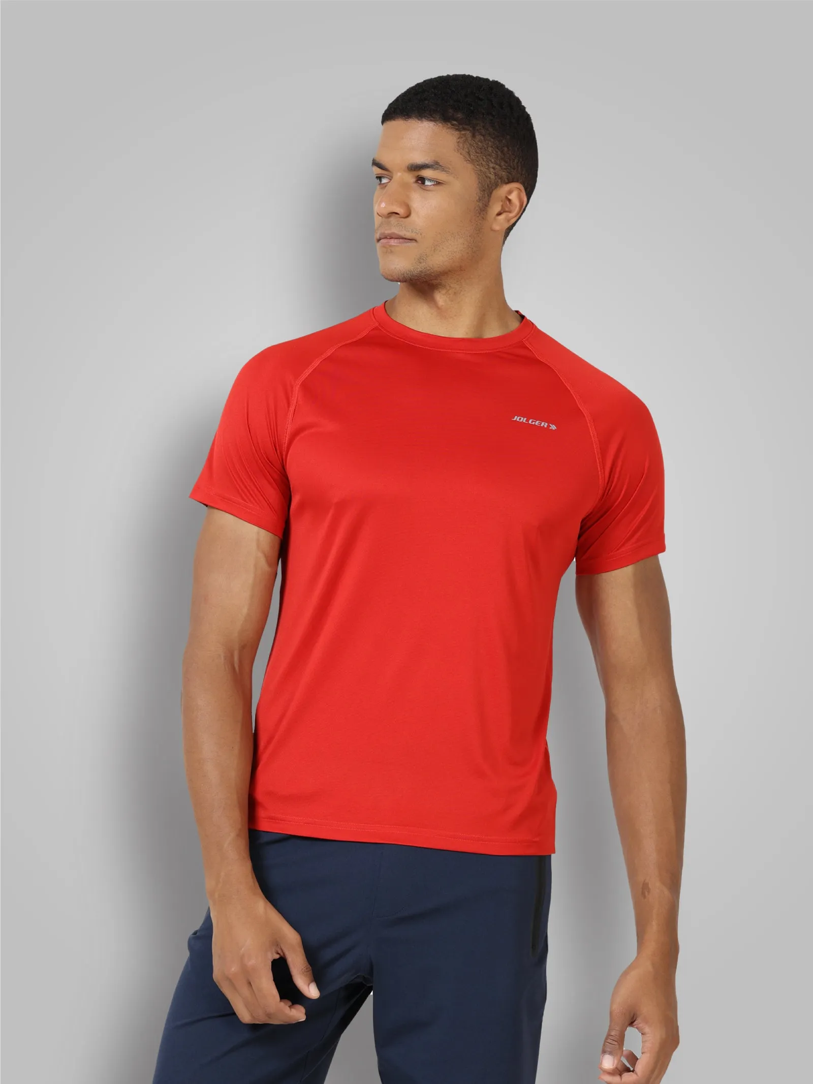 Men's Recycled Polyester Crew Neck Slim Fit T-Shirt