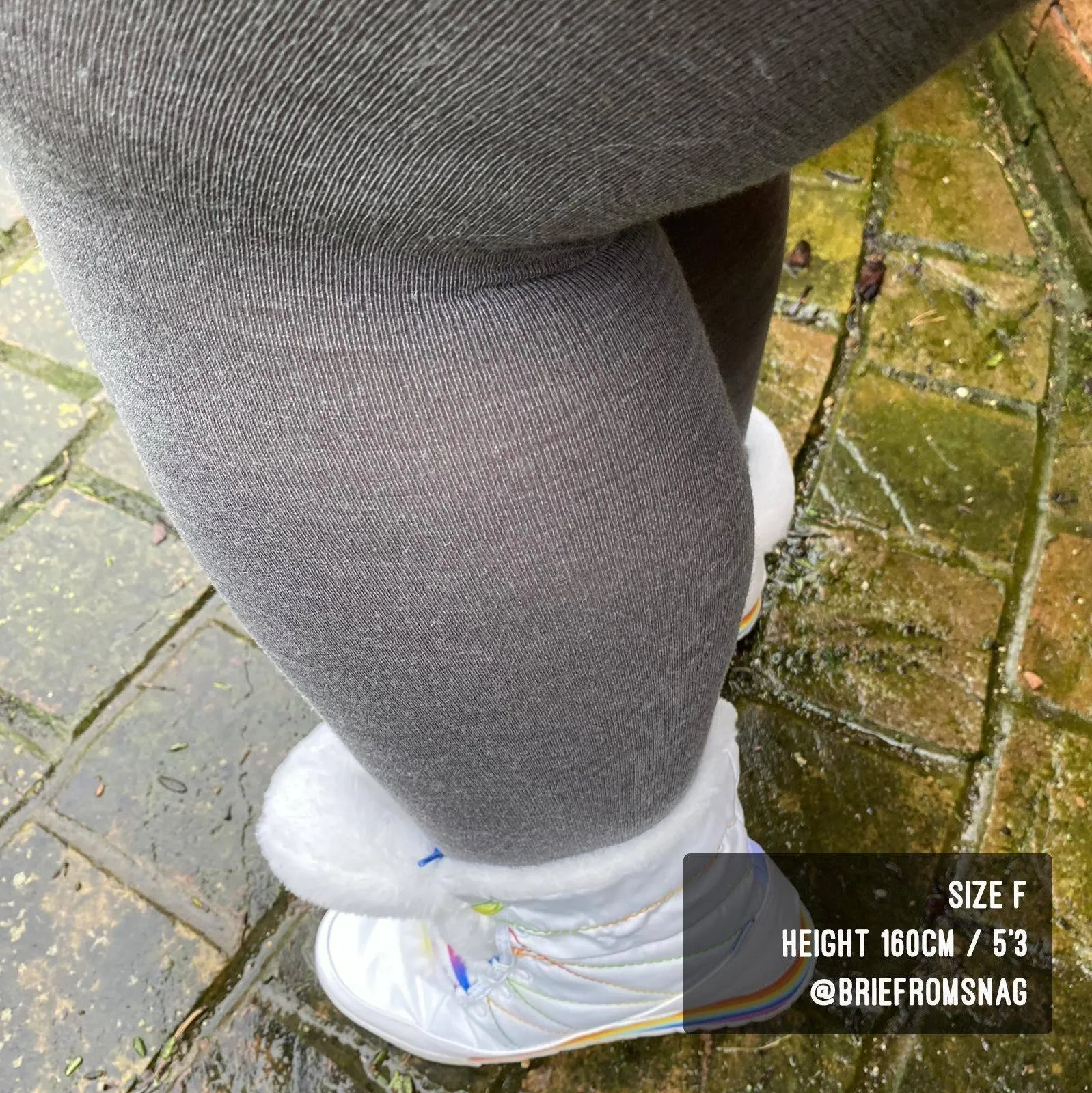 Merino Wool Tights - Silver Lining