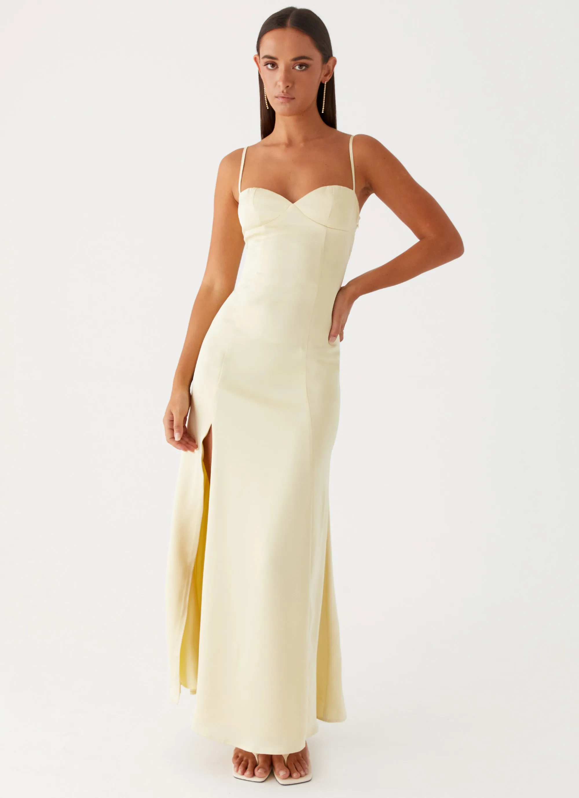 Miss Bloom Maxi Dress - Lemon