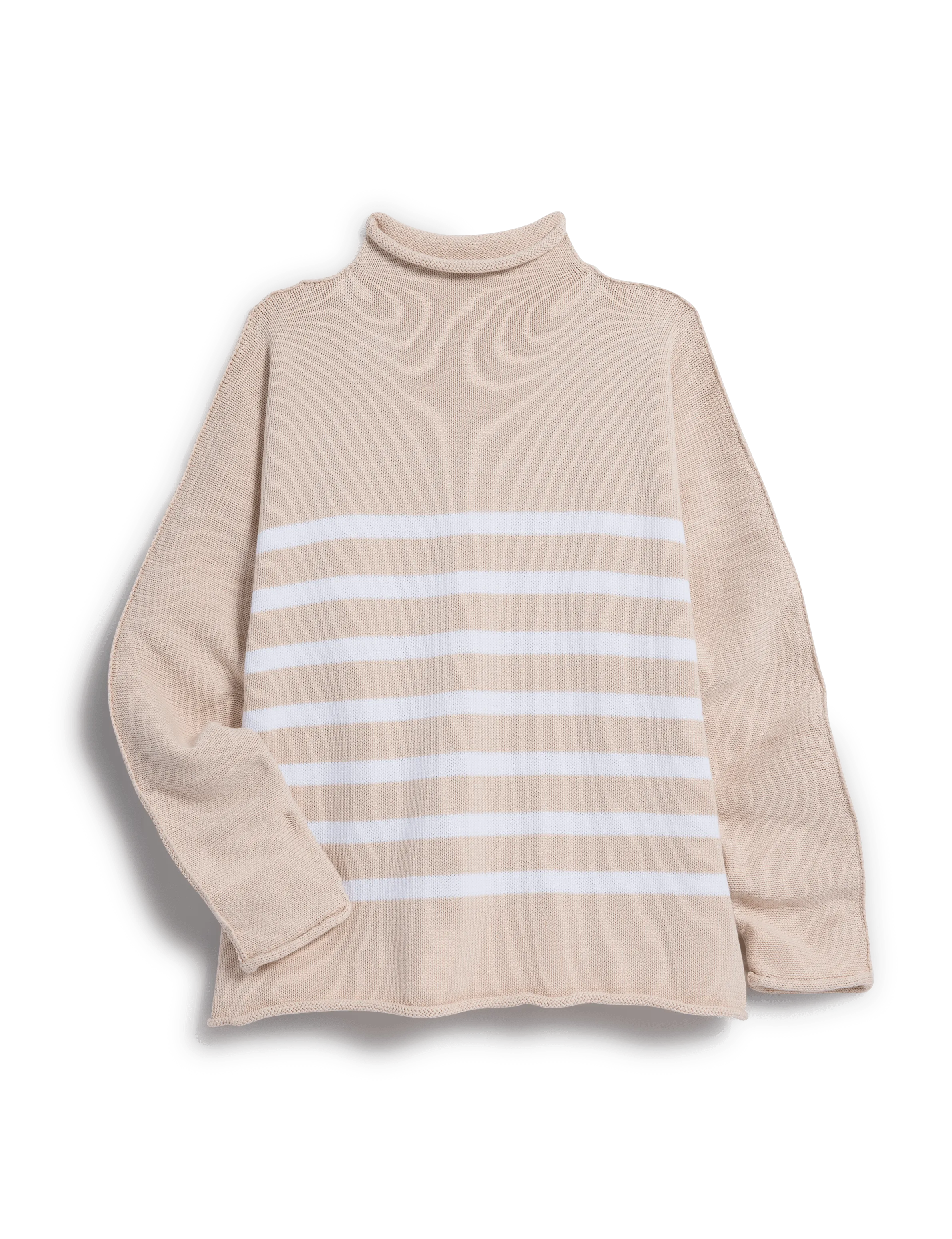 MONTEREY Vintage Rose with White Stripe, Pure Italian Cotton