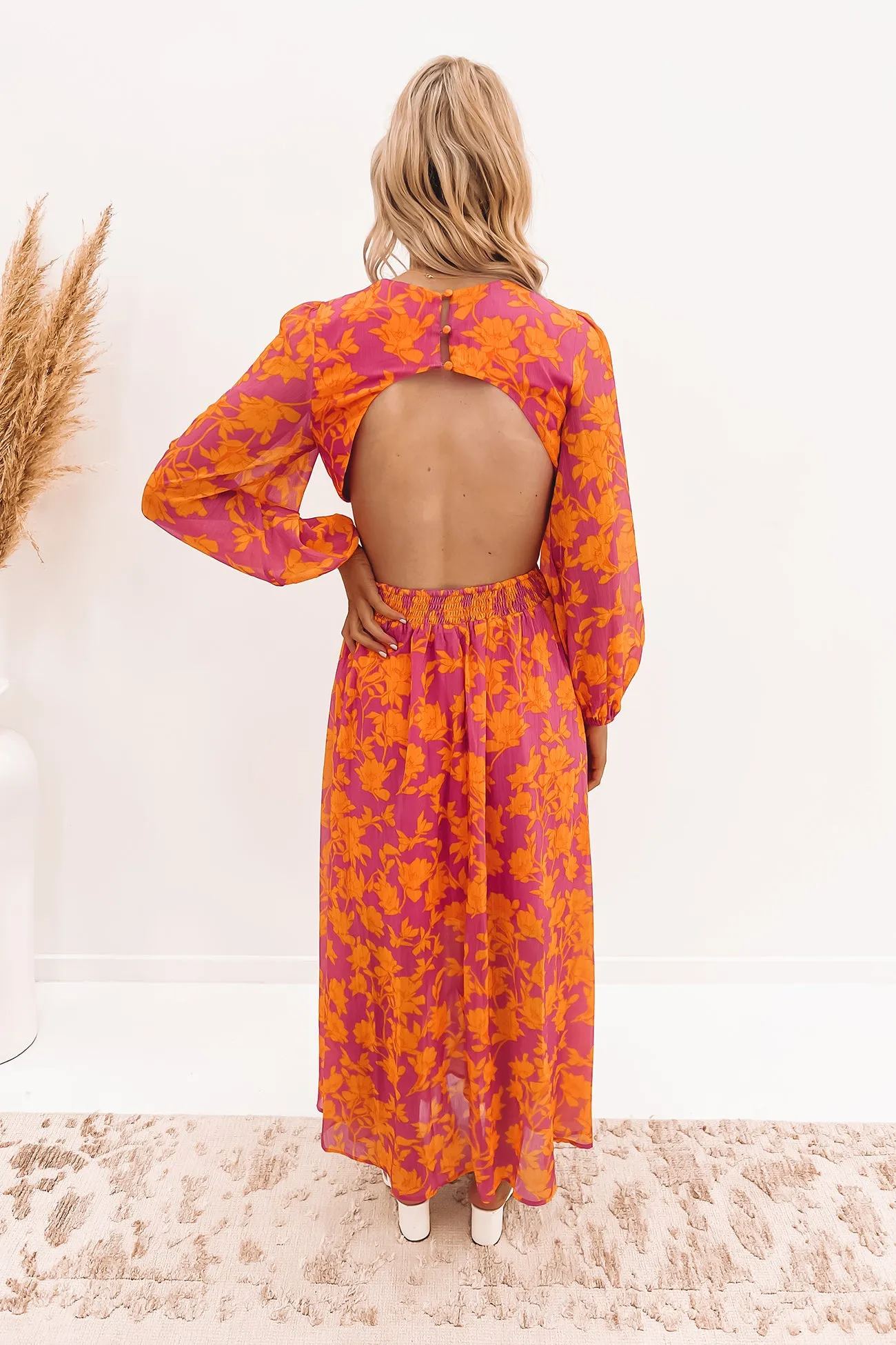 Morrison Maxi Dress Pink Floral