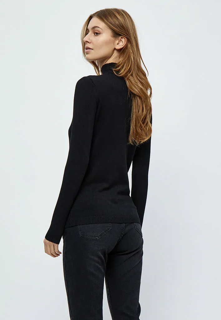 MSLana Roll Neck Knit - Black