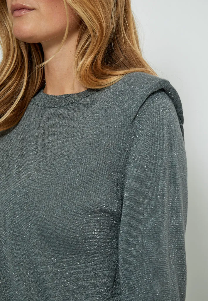 MSMekira Knit Pullover - Gunmetal Metallic