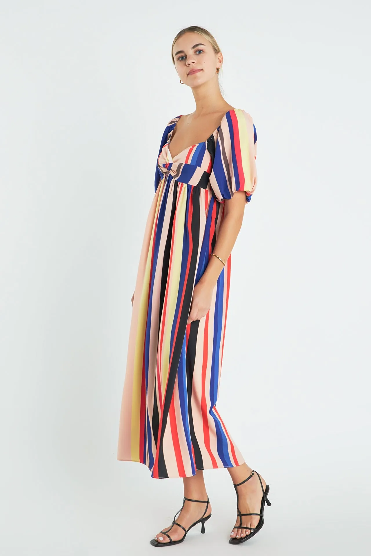 Multi Color Stripe Maxi Dress