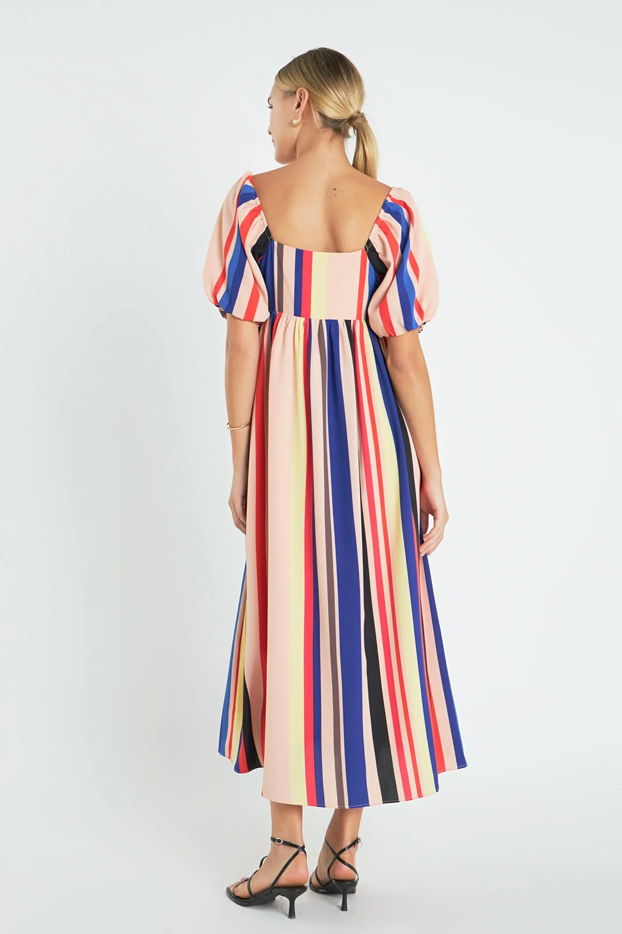 Multi Color Stripe Maxi Dress