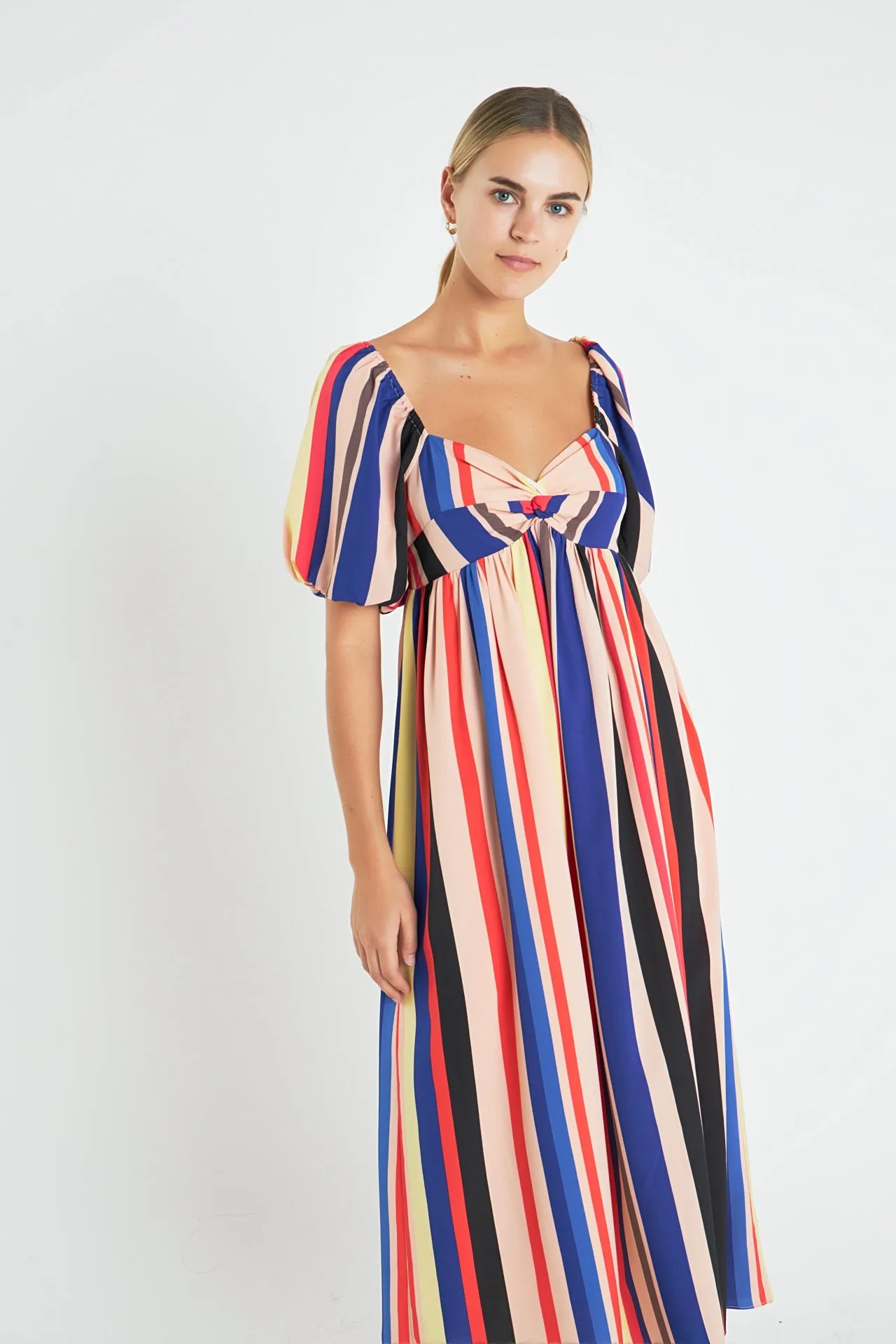 Multi Color Stripe Maxi Dress