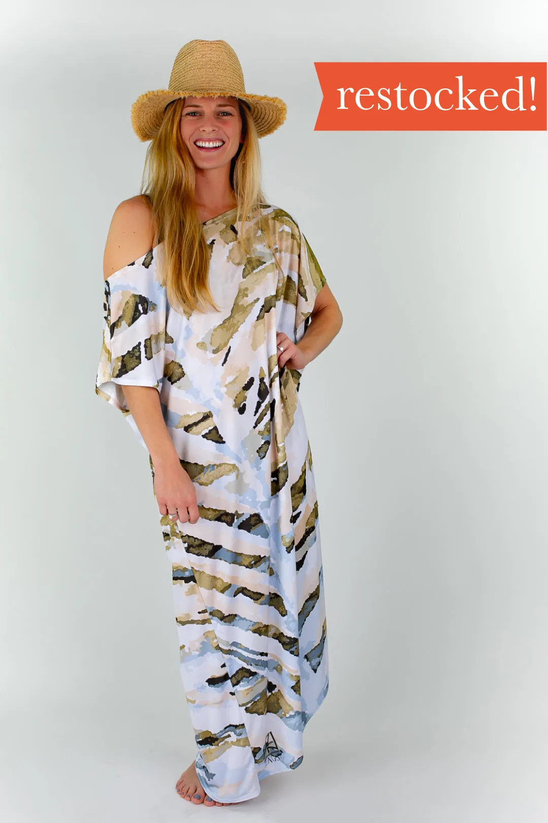 Natural Neutrals Maxi Coastal Caftan