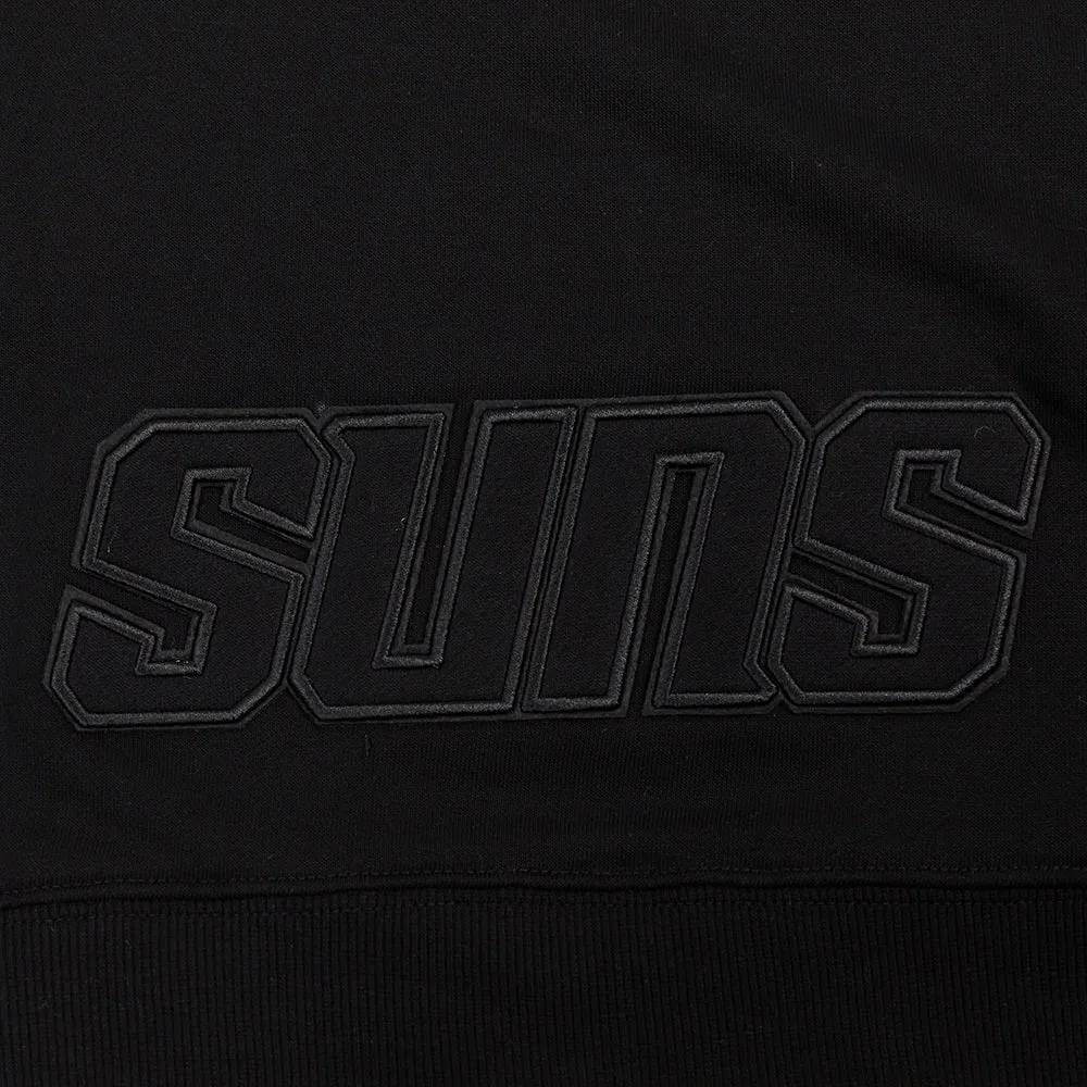 NBA PHOENIX SUNS NEUTRAL WOMEN'S CROPPED PO HOODIE (BLACK)