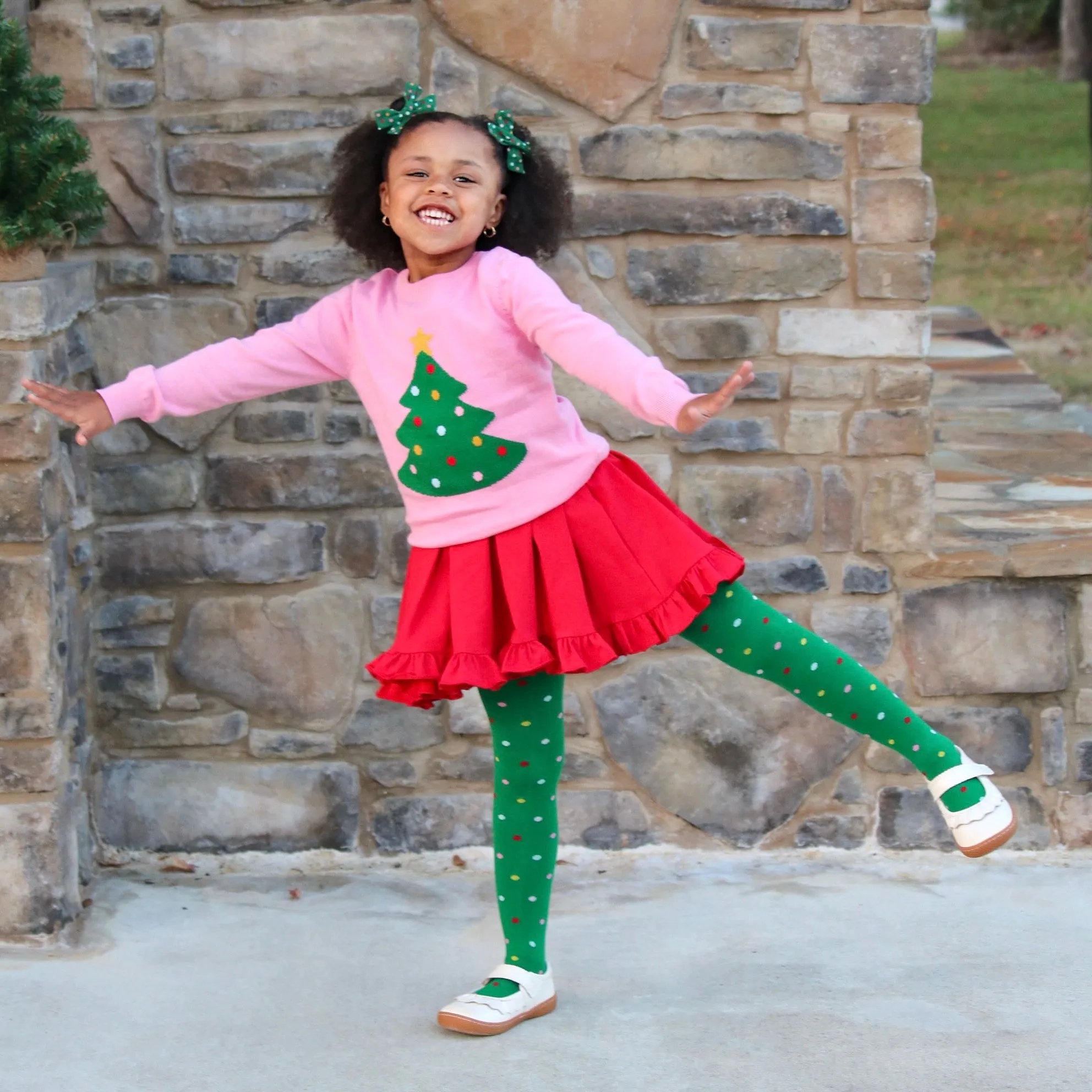 Oh Christmas Tree Knit Tights