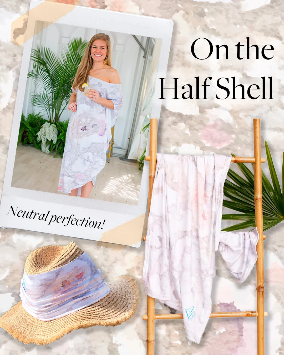 On The Half Shell Maxi Coastal Caftan