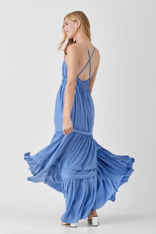 *Online Exclusive* Ruffle Maxi Dress (Multiple Colors)