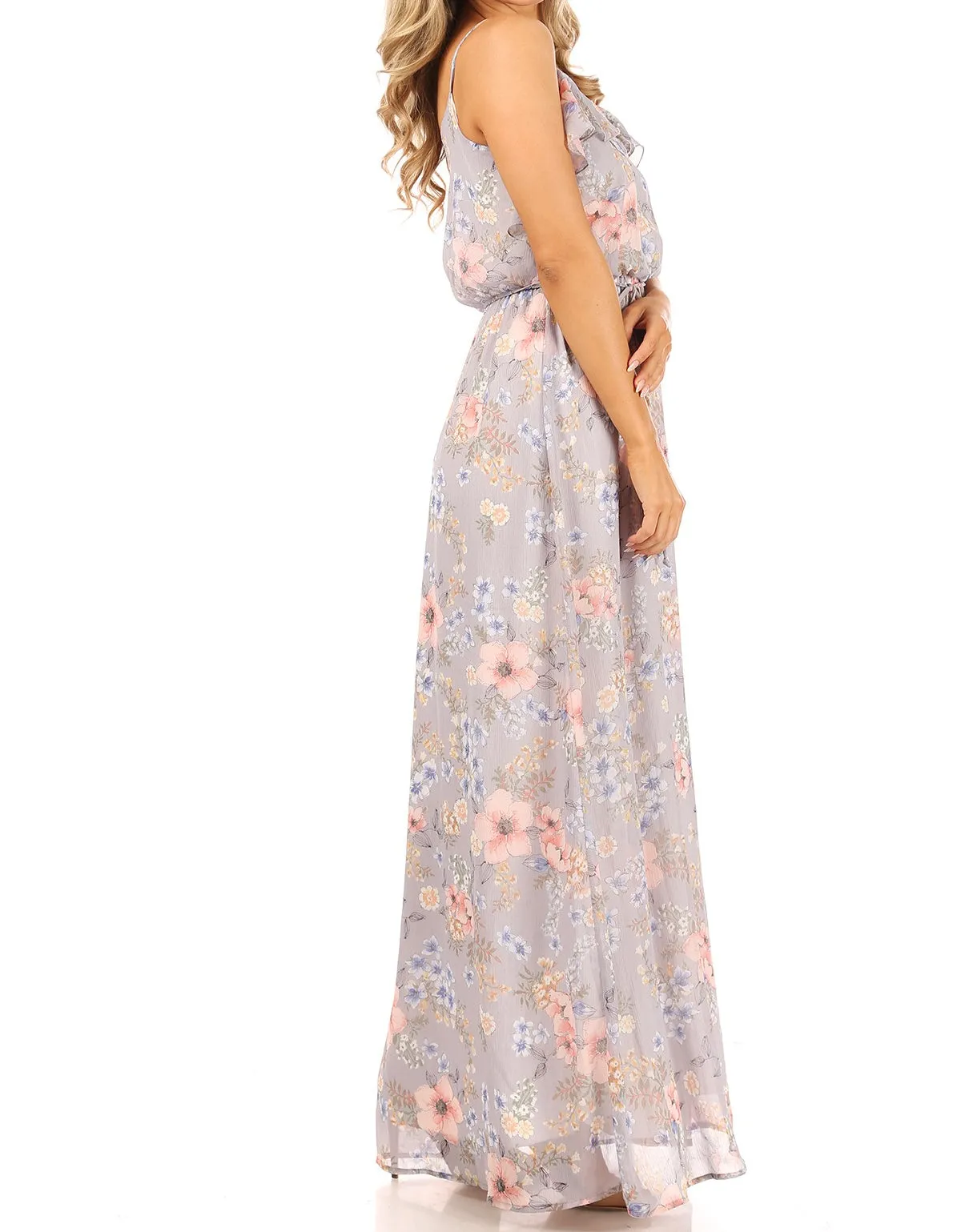 Only You Chiffon Floral Maxi Dress