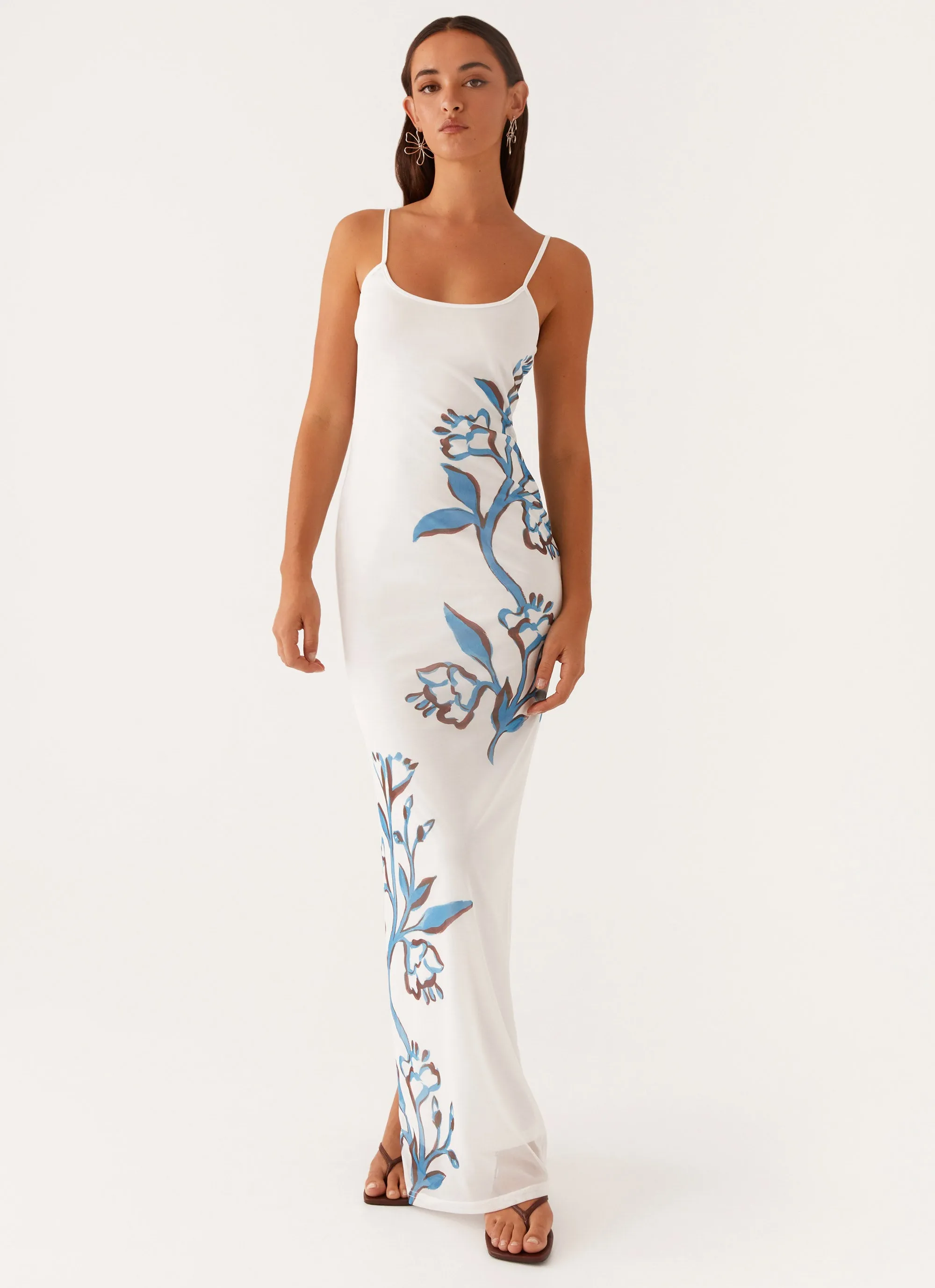 Orla Maxi Dress - Blue Floral