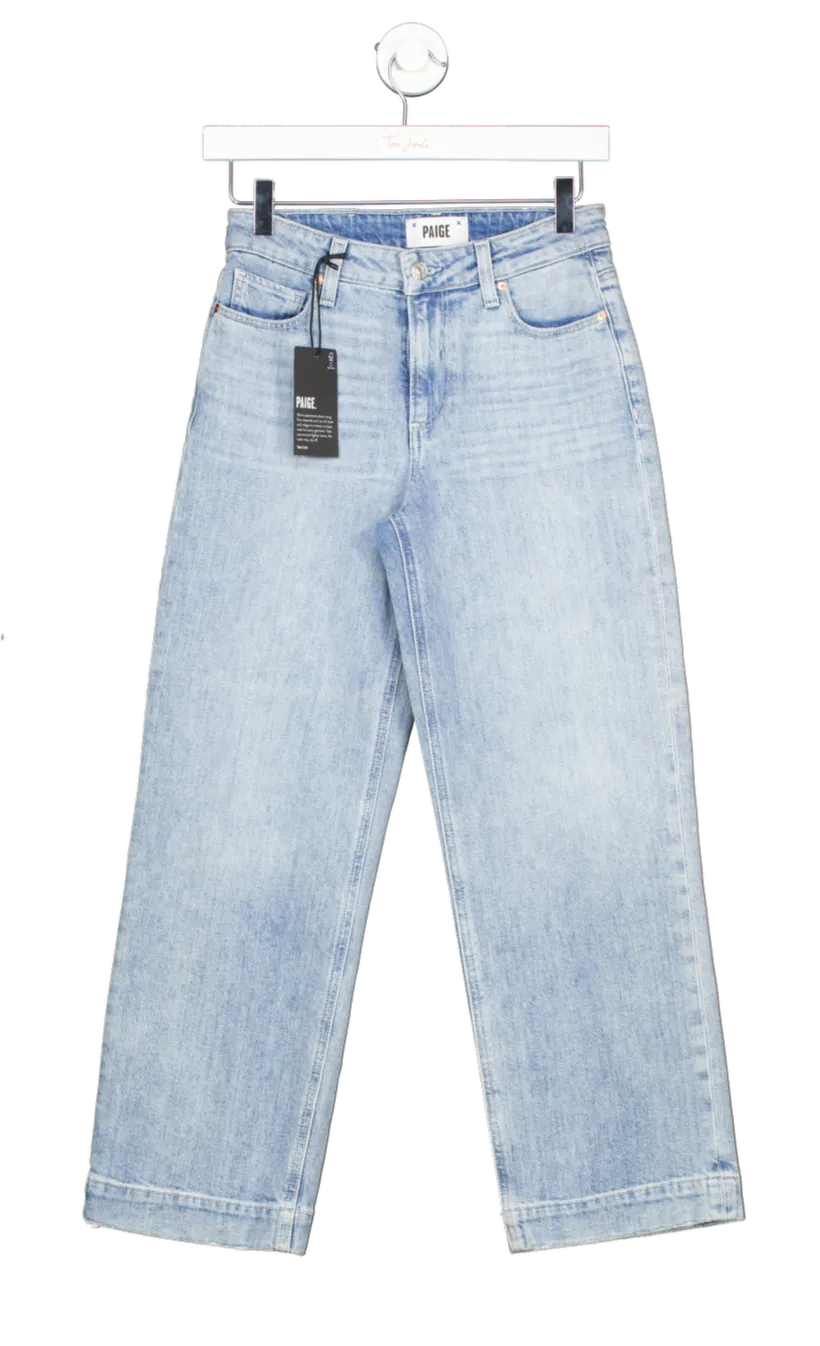 Paige Light Blue Nellie straight leg Jeans UK W24