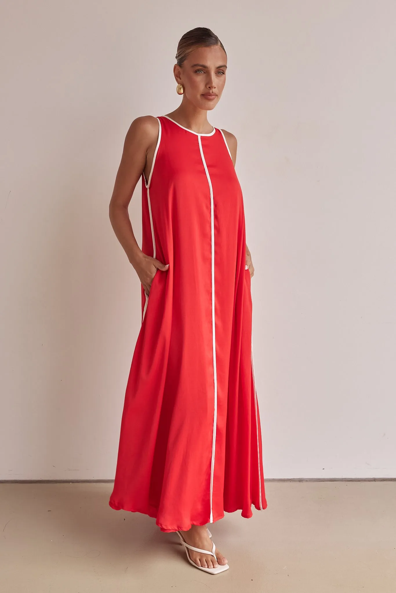 Palos Maxi Dress (Red)