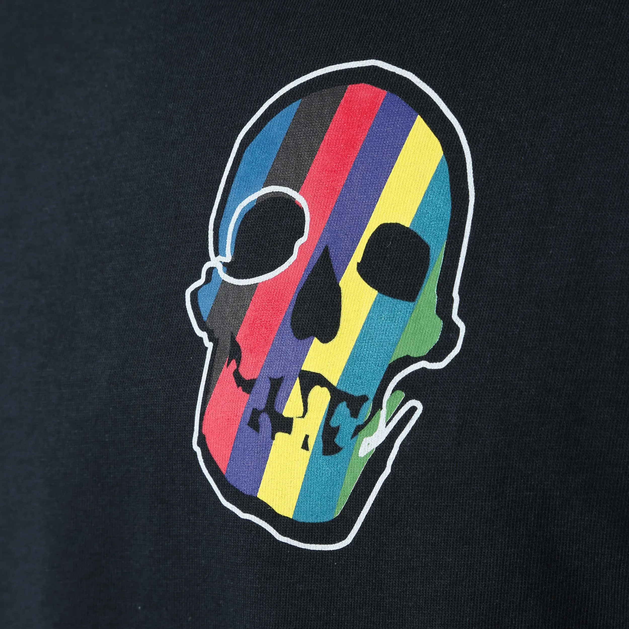 Paul Smith Stripe Skull T Shirt in Navy