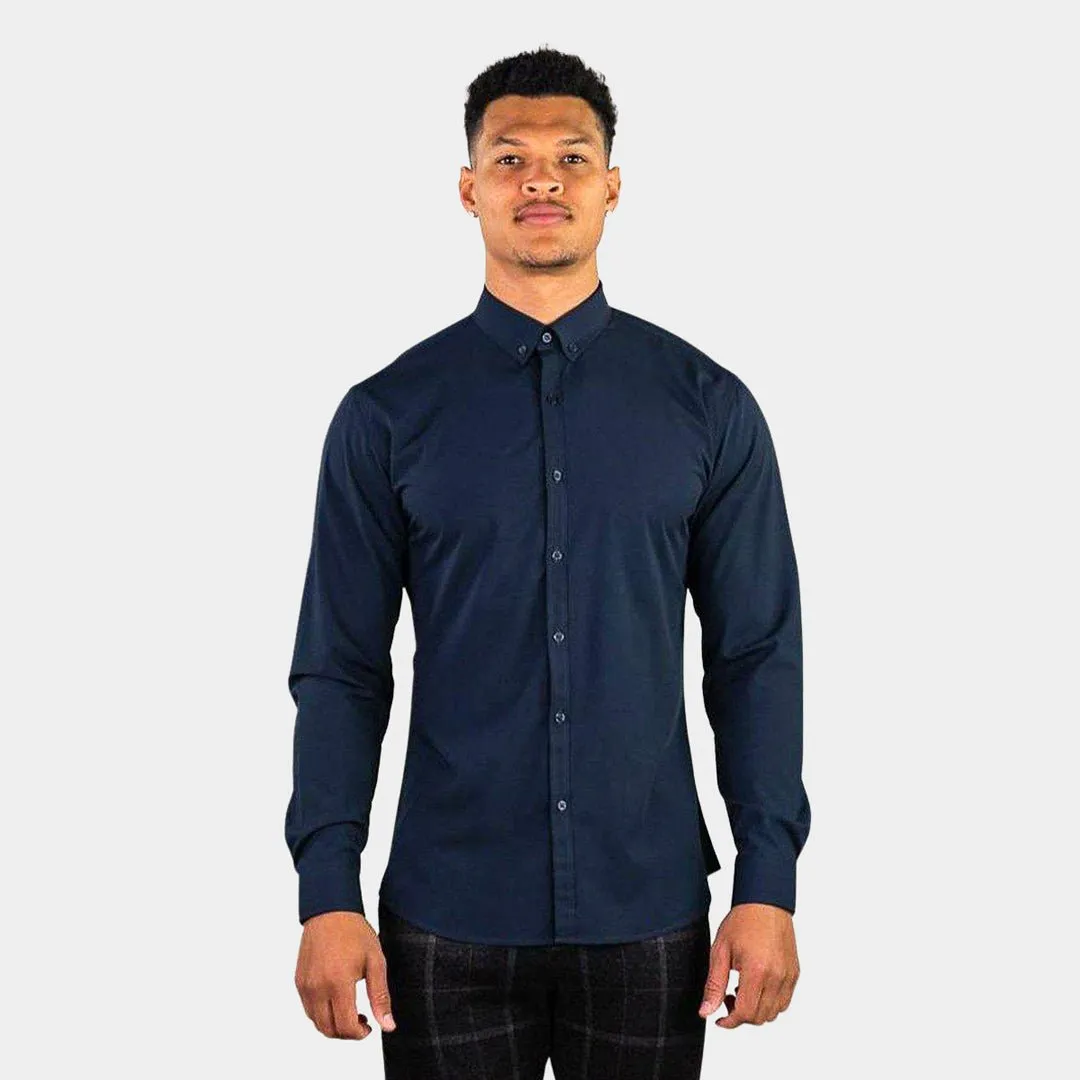 Performance Bamboo Dress Shirt - Navy