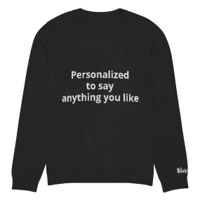 Personalized Knit Sweater