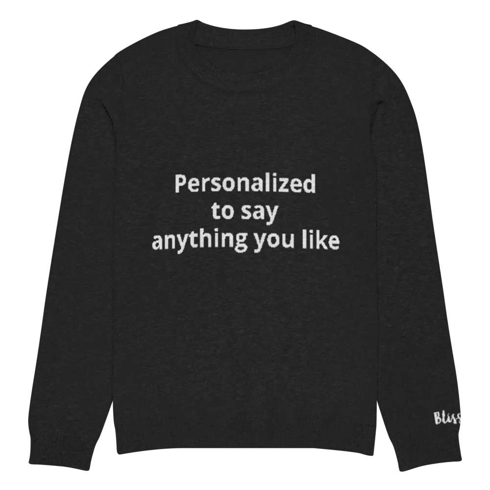 Personalized Knit Sweater