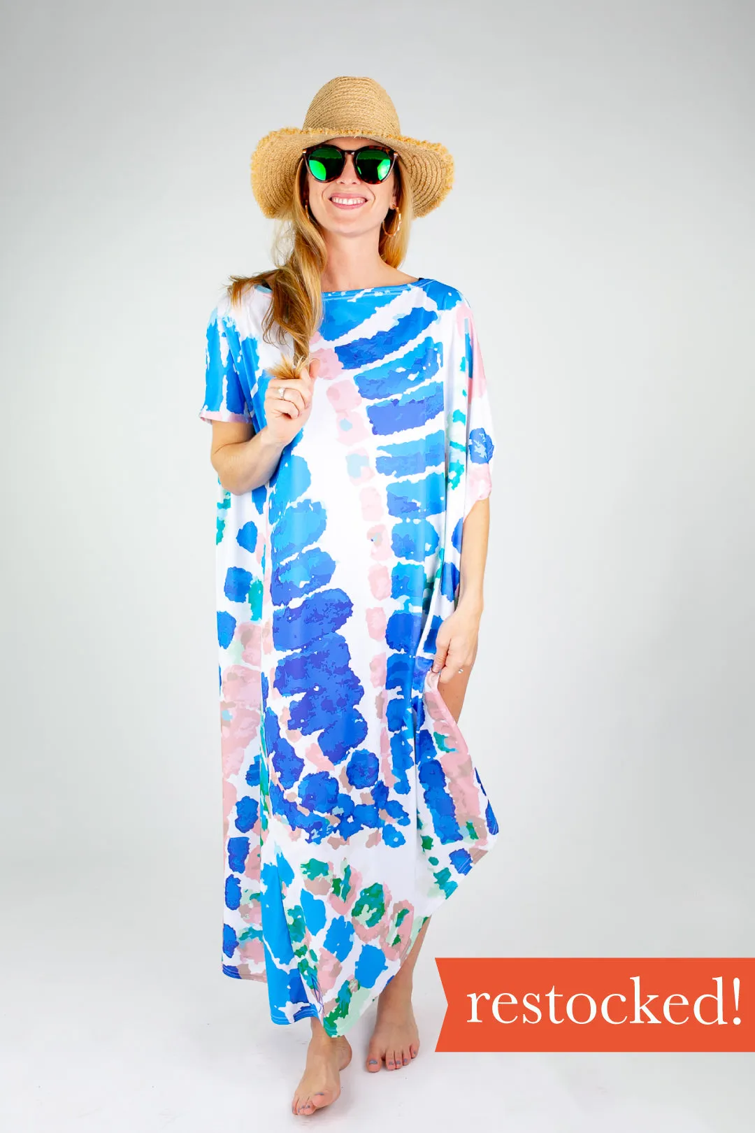 Playa Paisleys Maxi Coastal Caftan