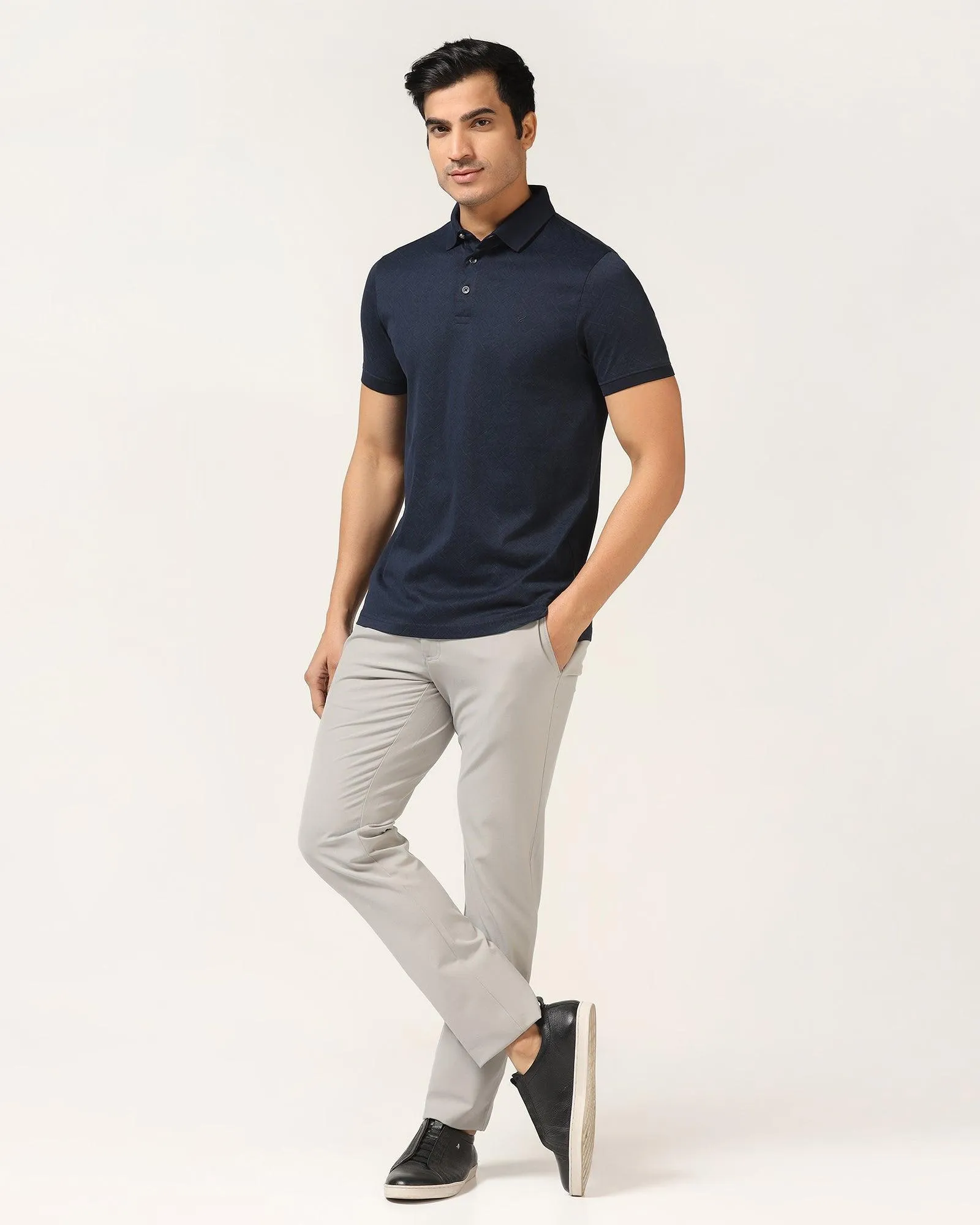 Polo Dress Blue Printed T-Shirt - Bradely