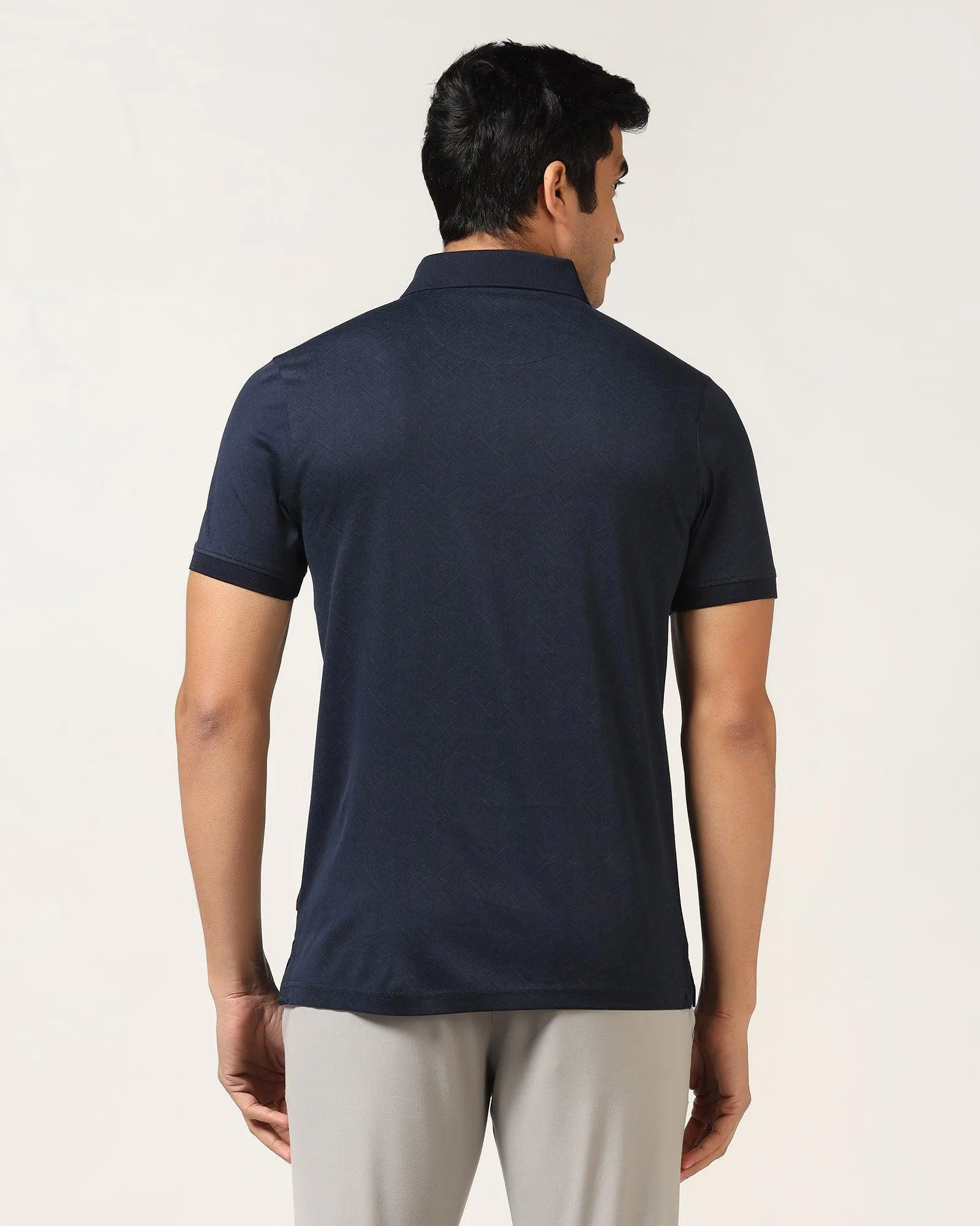 Polo Dress Blue Printed T-Shirt - Bradely