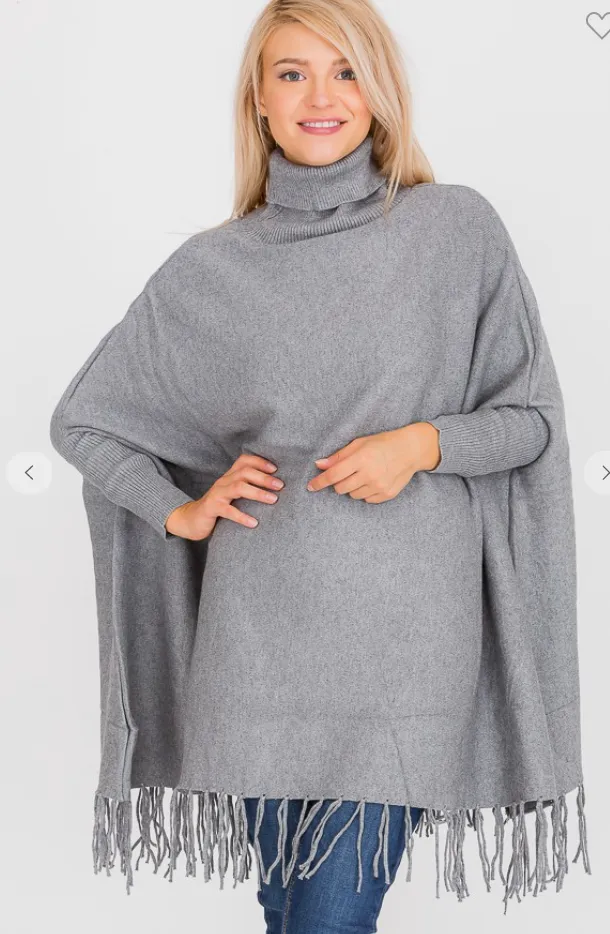 Premium 100% Viscose Cape Sweater - 3 Colors