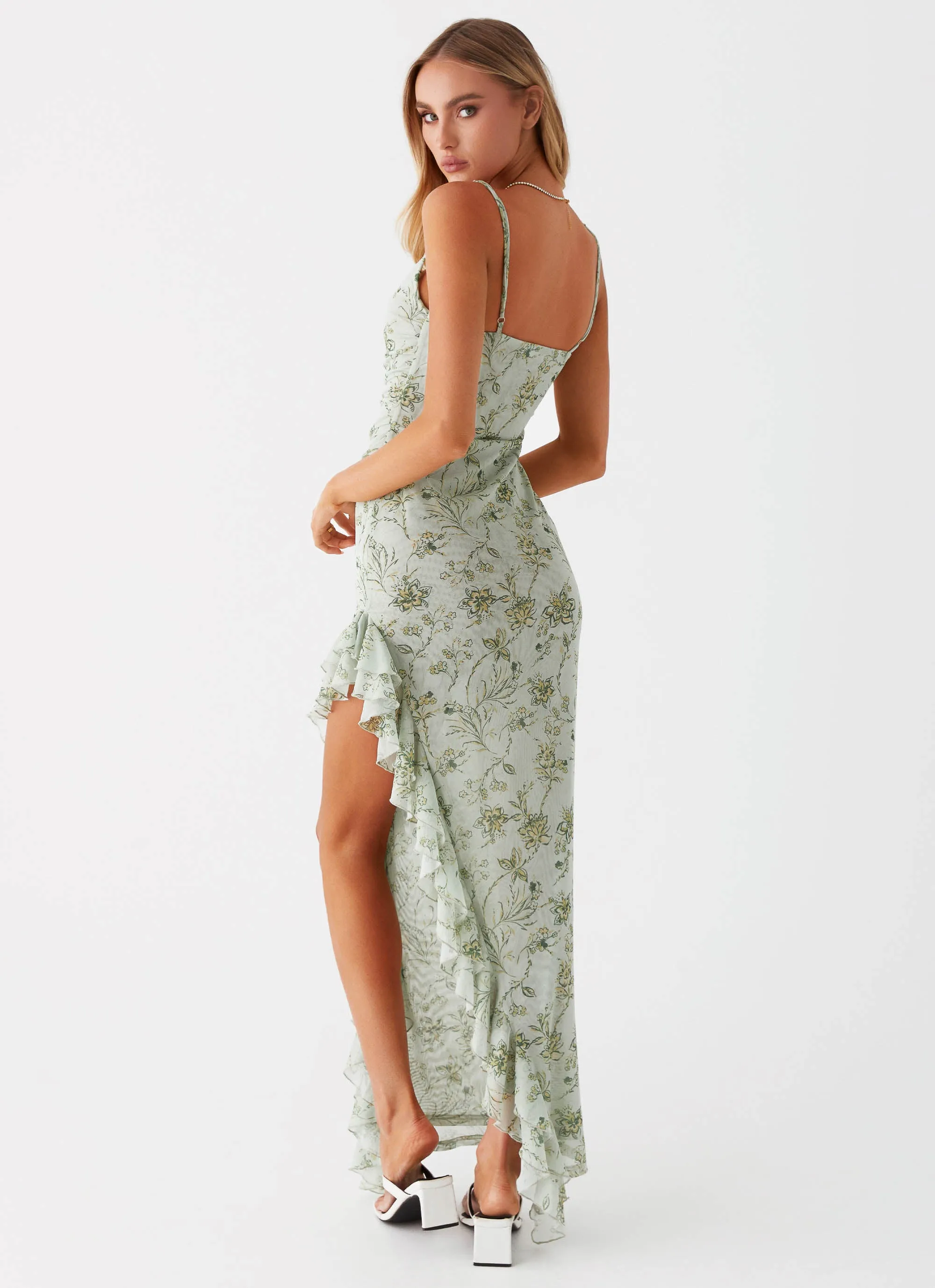 Princessa Maxi Dress - Sage Floral