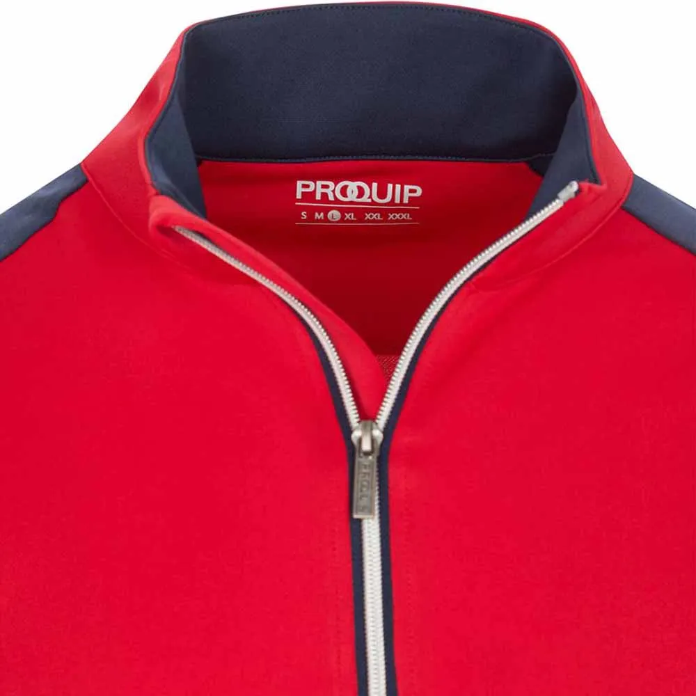 ProQuip Pro Tech 1/2 Zip Pullover - Red/Navy