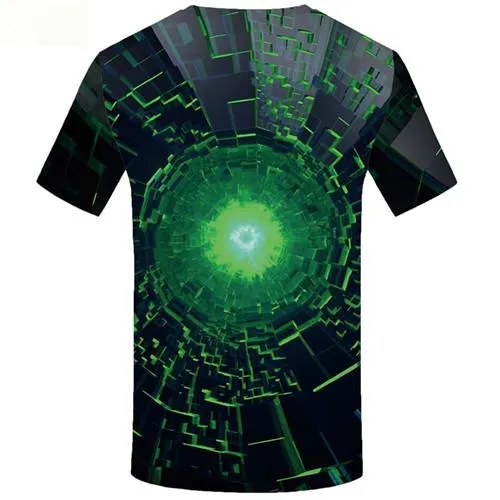 Psychedelic T-shirt Men Vortex Shirt Print Black Hole Tshirt Anime Space Tshirt Printed Short Sleeve Hip hop Unisex Tee Top Slim