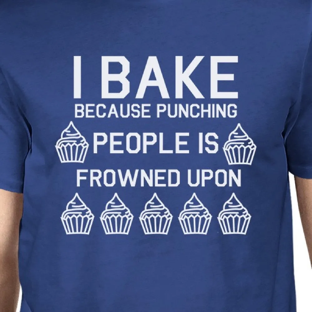 Punching People Is Frowned Upon Unisex Royal Blue Tops T-shirt