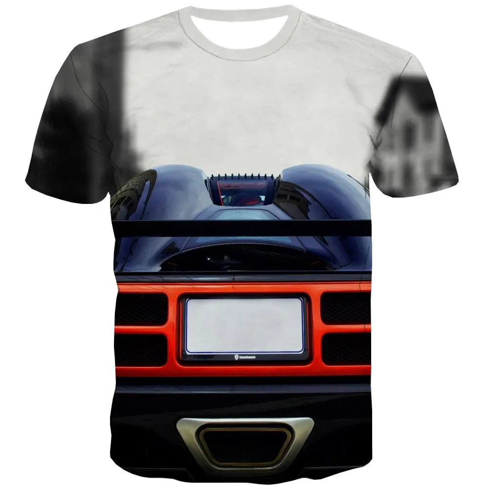 Racing Car T shirts Men Metal Tshirts Casual City T shirts Funny Gray Tshirt Anime Retro Tshirts Cool