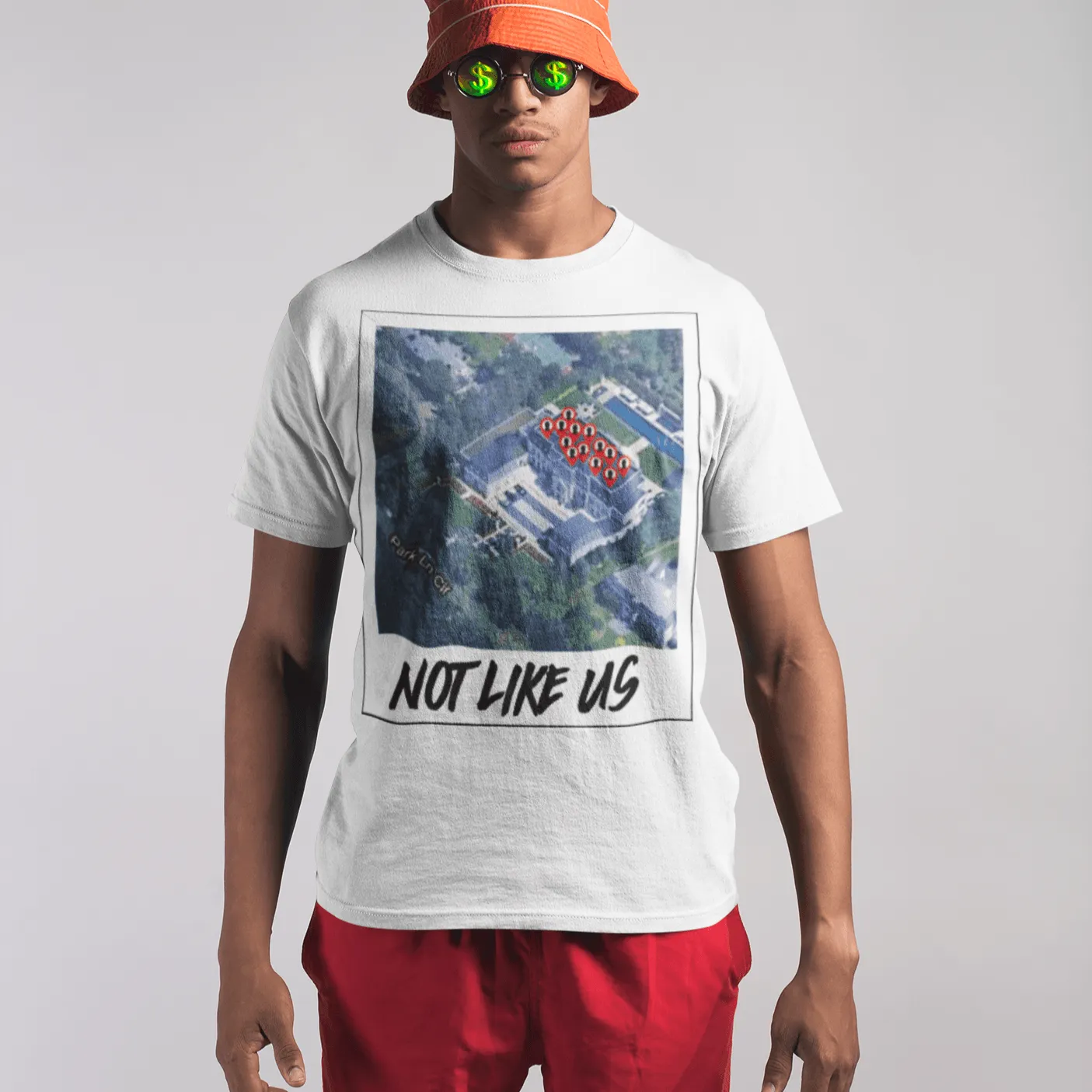 Rap Artist T-shirt Not Like Us Short Sleeve 100% Cotton Unisex Crew Neck Top