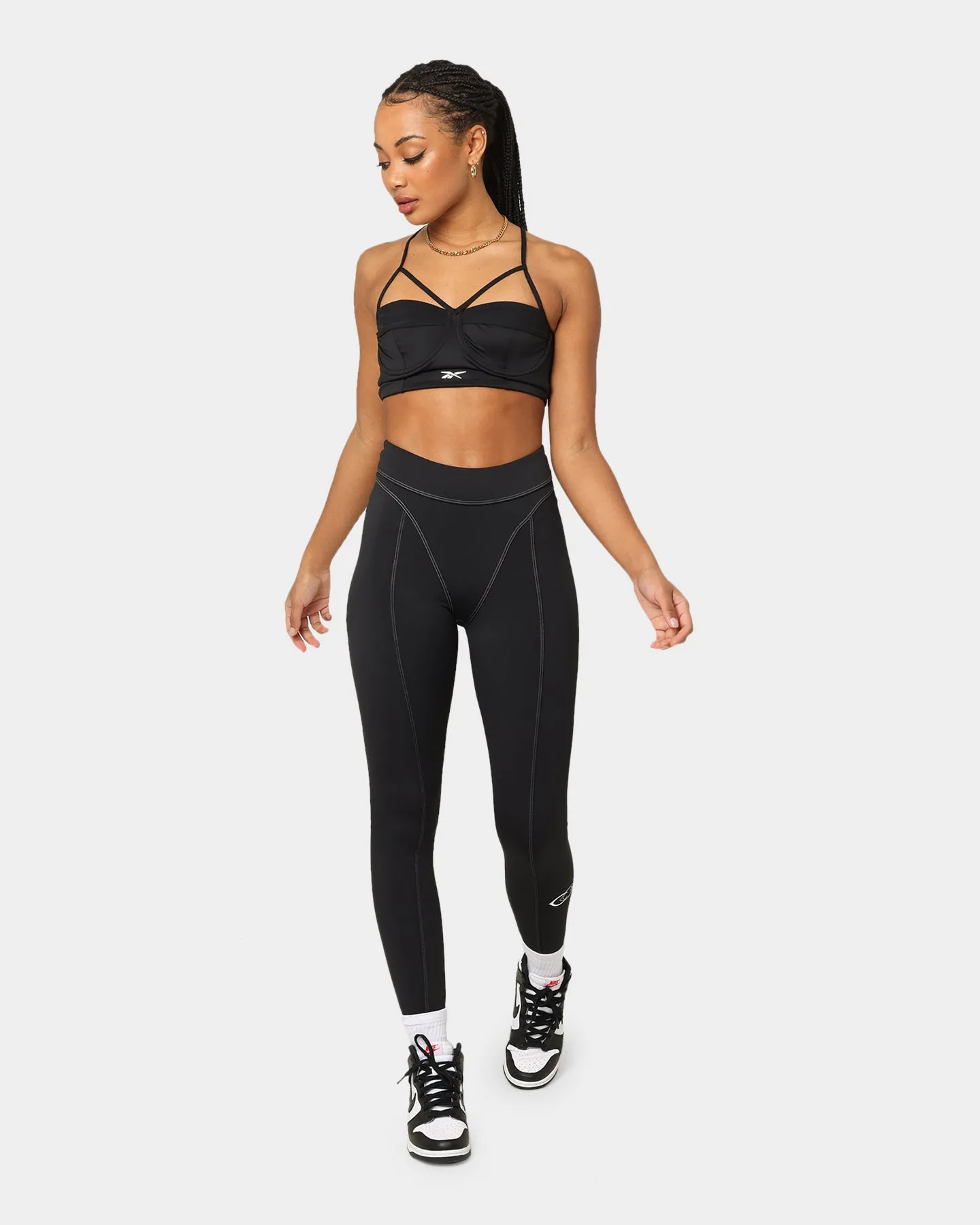 Reebok Women's Cardi B X Reebok High Rise Tights Black