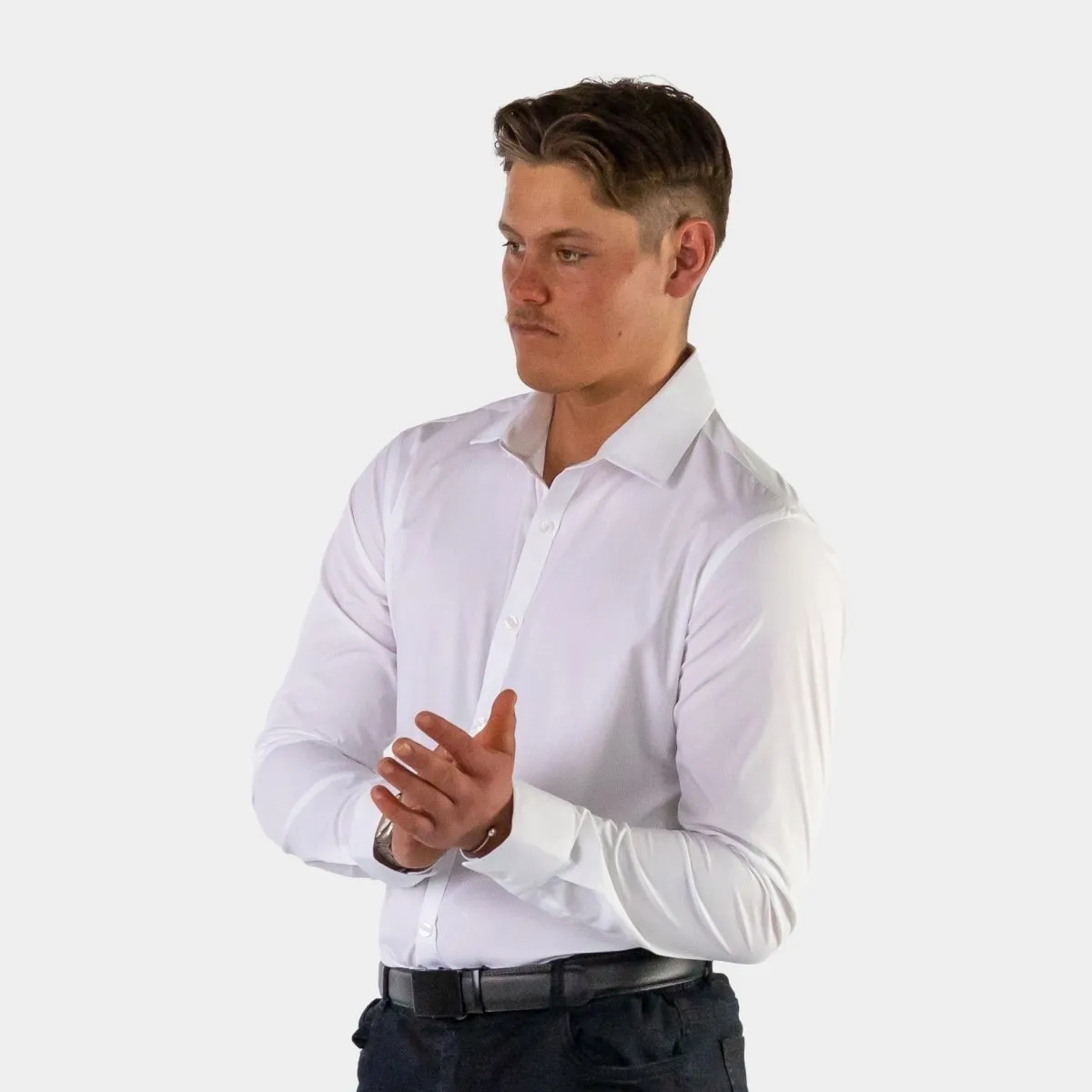 Return Sale - Mint Performance Shirt - White