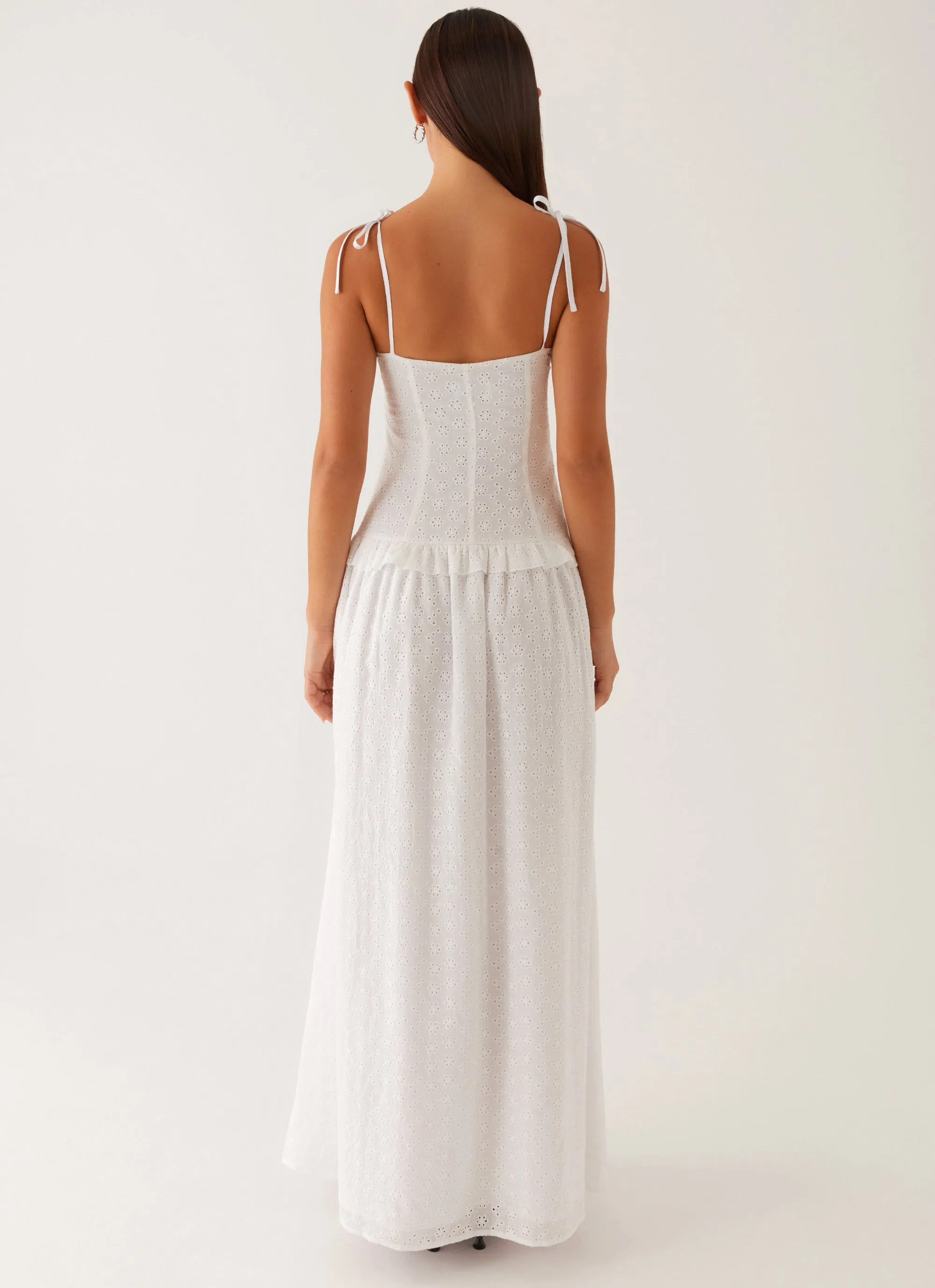 Reveria Twist Maxi Dress - Ivory