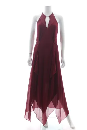 Roland Mouret 'Risby' Hammered Silk-Chiffon Gown - Runway Collection